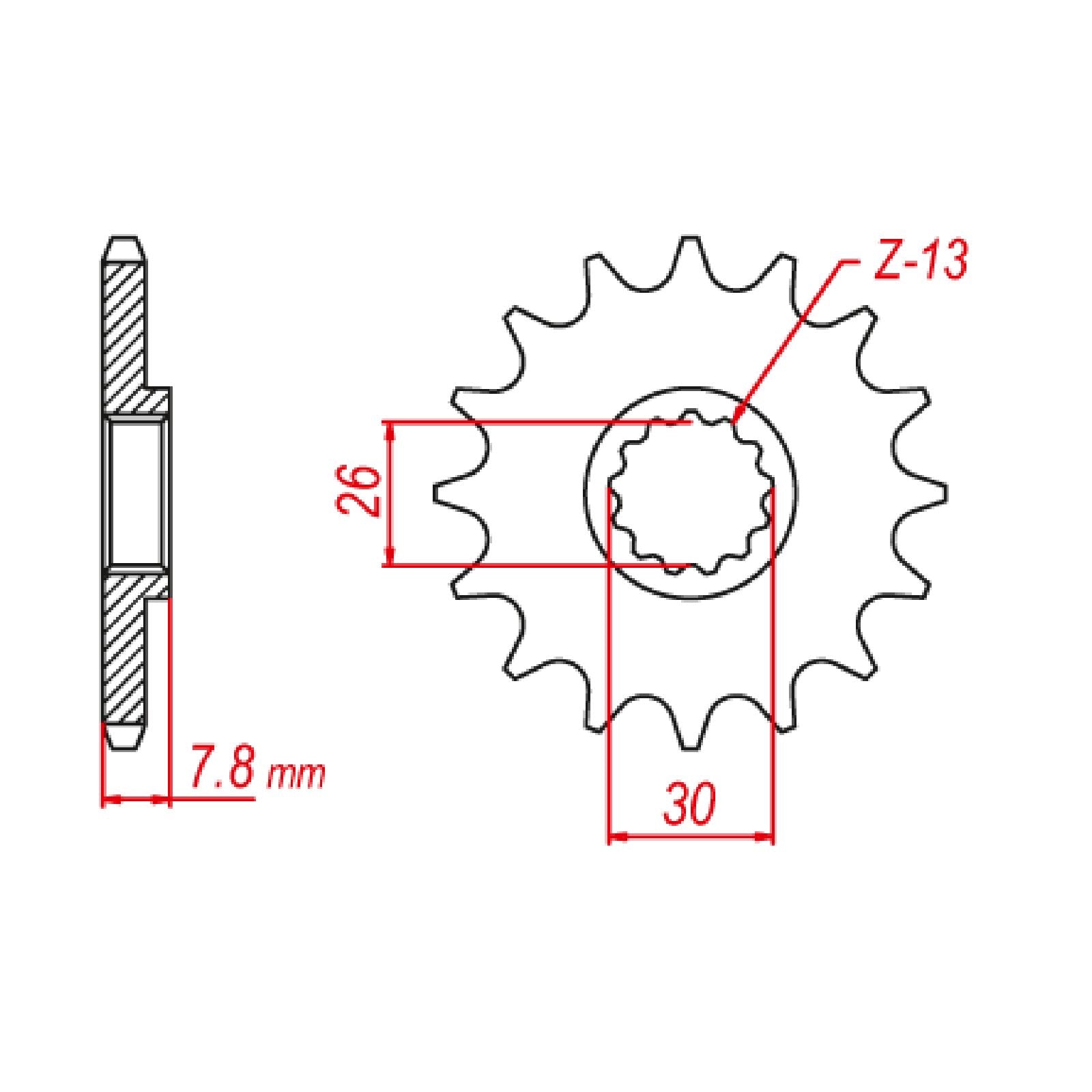 New MTX 1184 Steel Sprocket - Front #520 (18T) #SPF118418