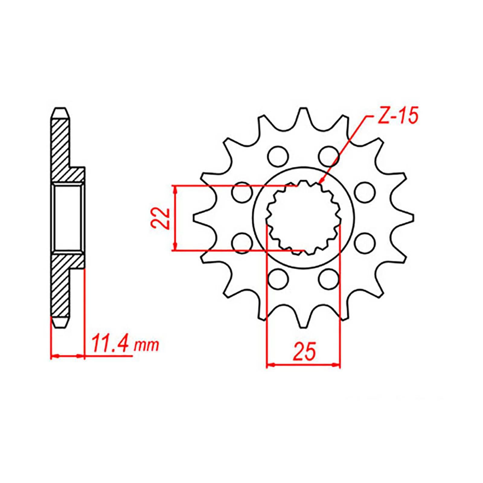 New MTX 1902 Steel Sprocket - Front #520 (13T) #SPF125213