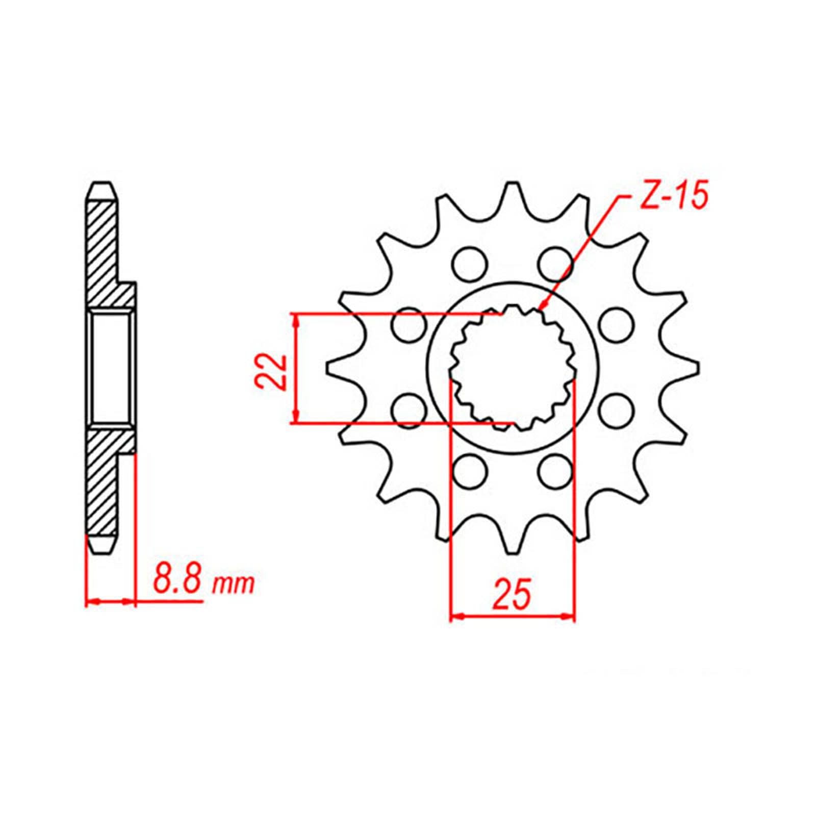 New MTX 1901 Hornet Lightweight Steel Sprocket - Front #520 (13T) #SPF190113H
