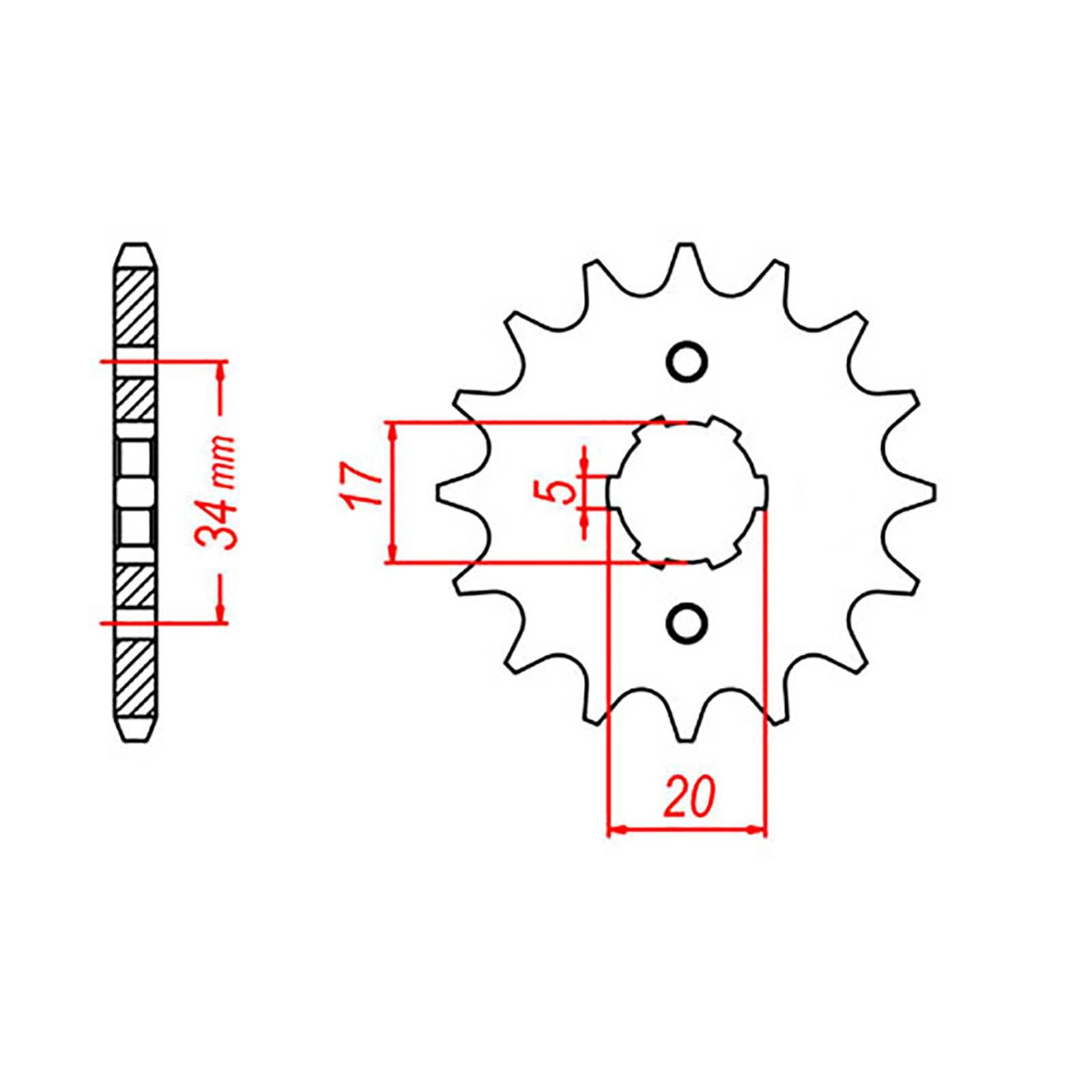 New MTX 1264 Steel Sprocket - Front #428 (13T) #SPF203713