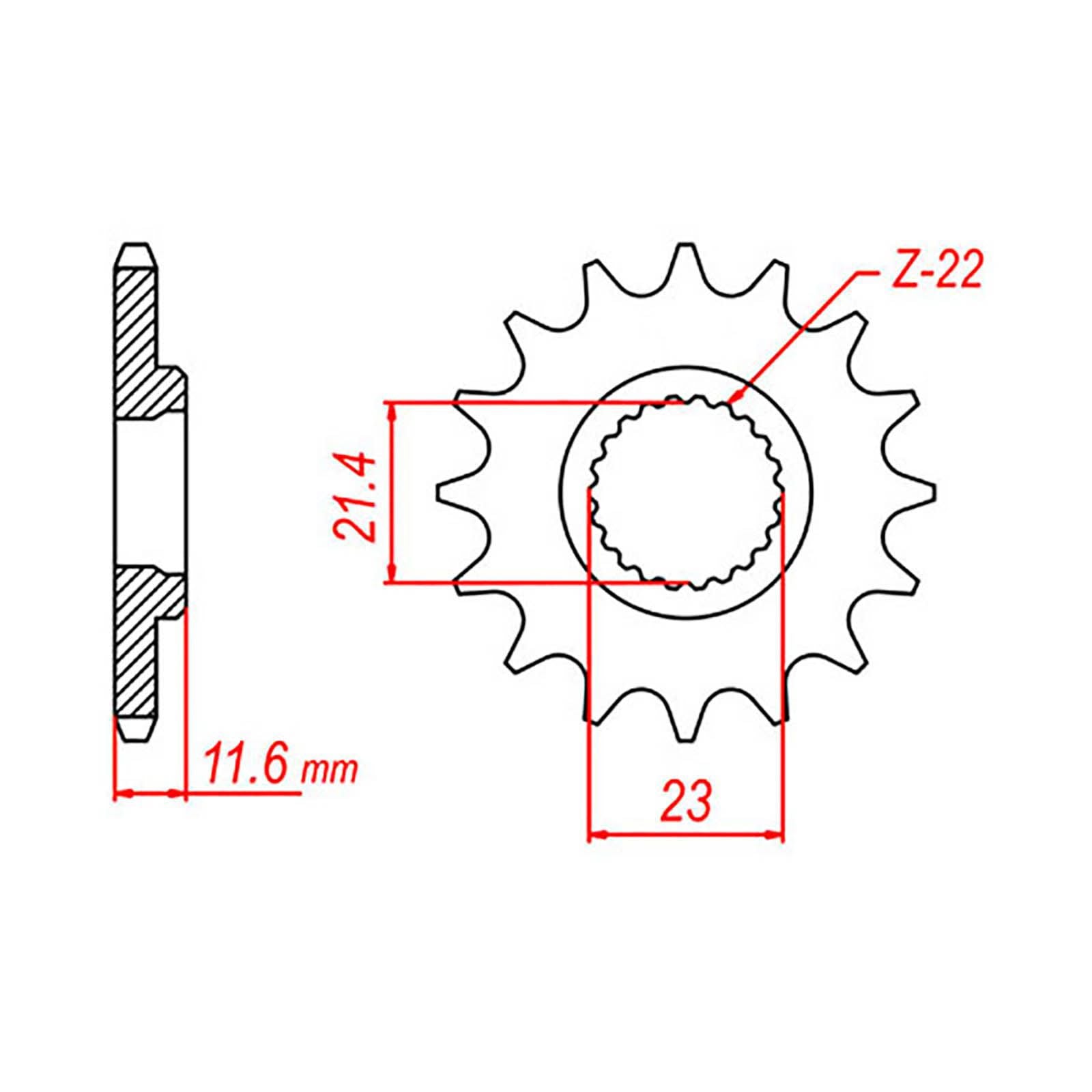 New MTX 583 Steel Sprocket - Front #520 (15T) #SPF205115