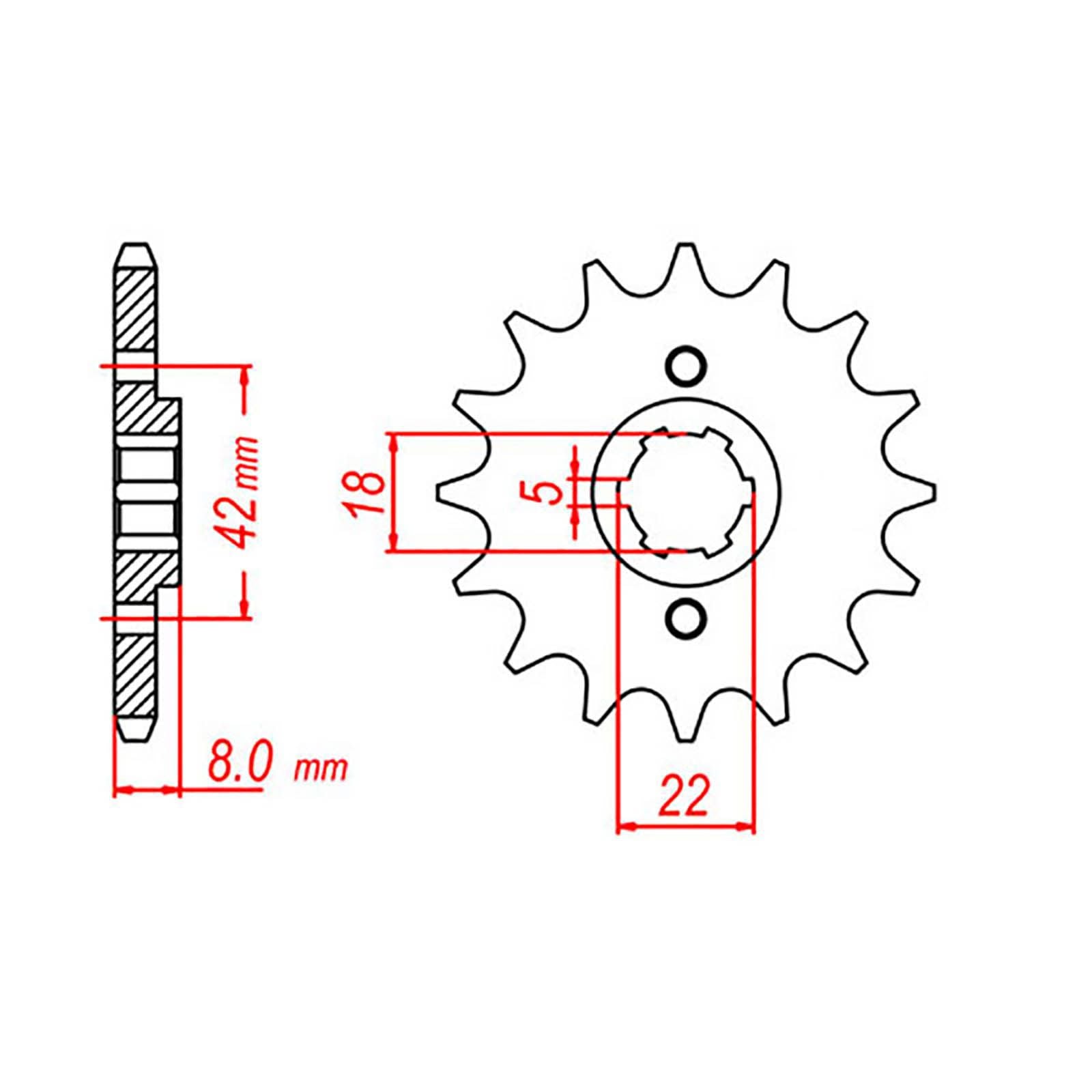 New MTX 431 Steel Sprocket - Front #520 (12T) #SPF205212