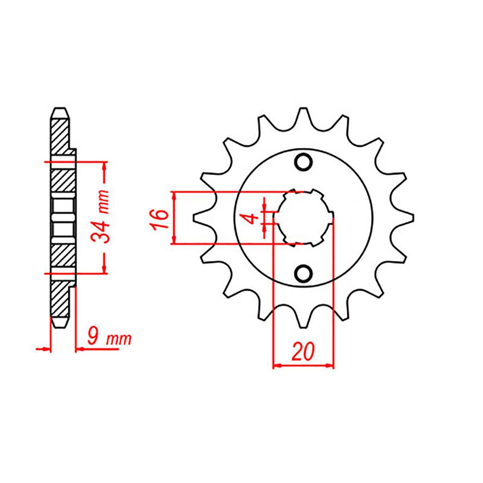 New MTX 1554 Steel Sprocket - Front #520 (13T) #SPF206213