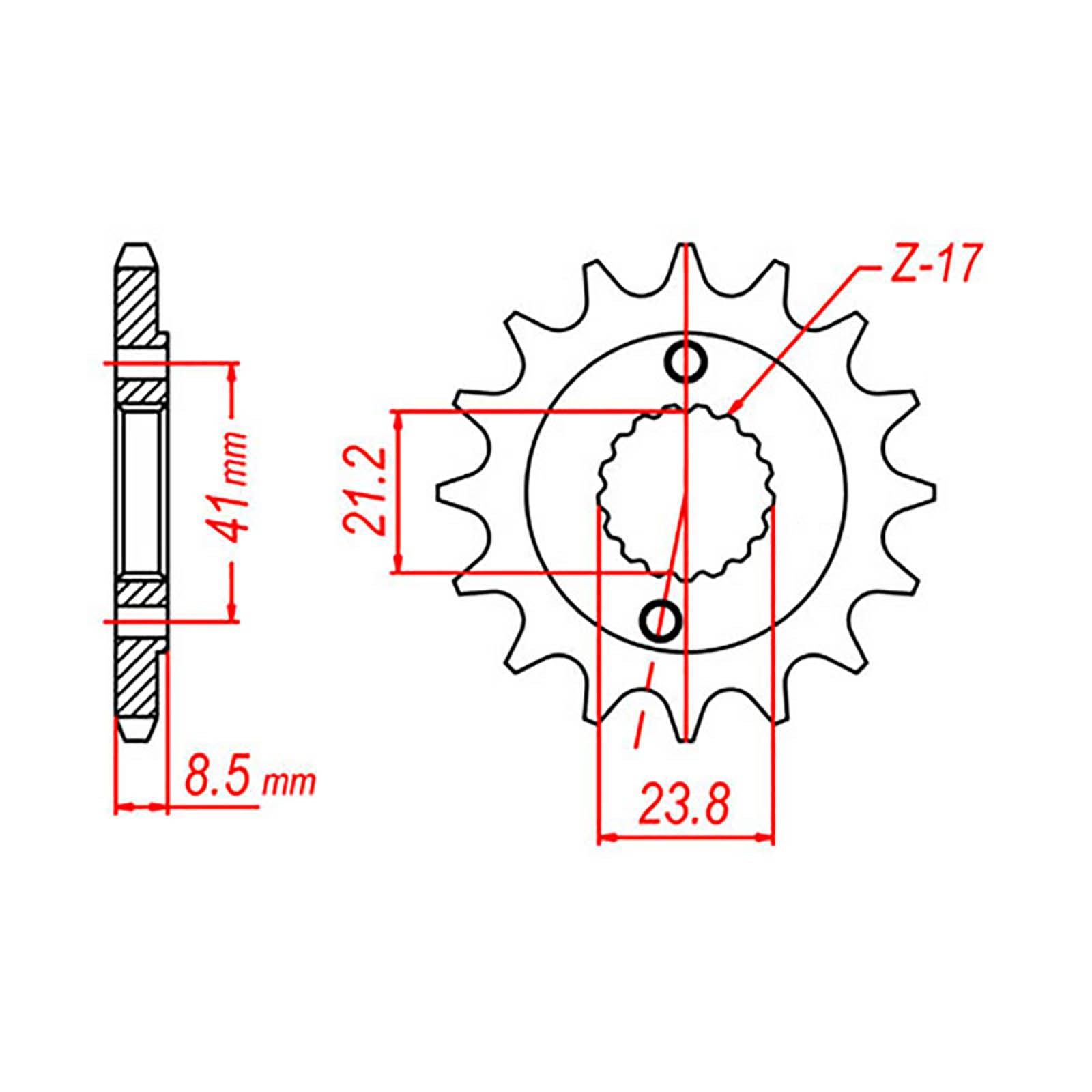 New MTX 1322 Steel Sprocket - Front #520 (14T) #SPF207114