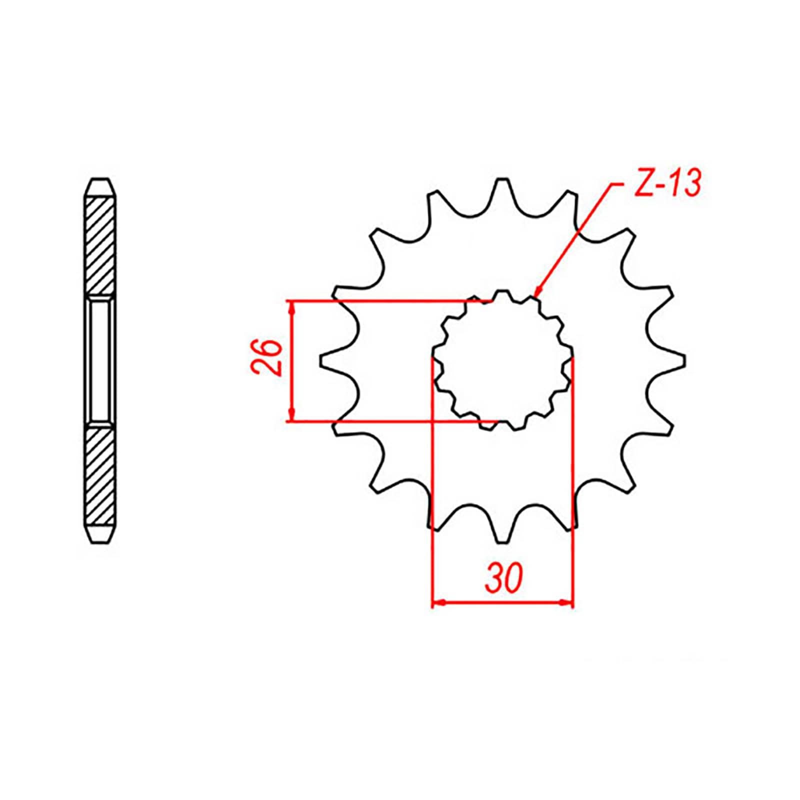 New MTX 1180 Steel Sprocket - Front #530 (17T) #SPF209017