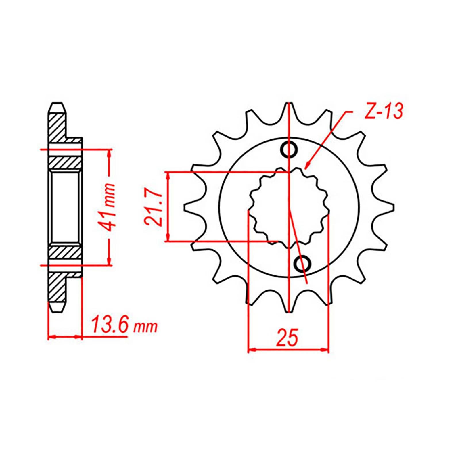 New MTX 1307 Steel Sprocket - Front #520 (15T) #SPF209915