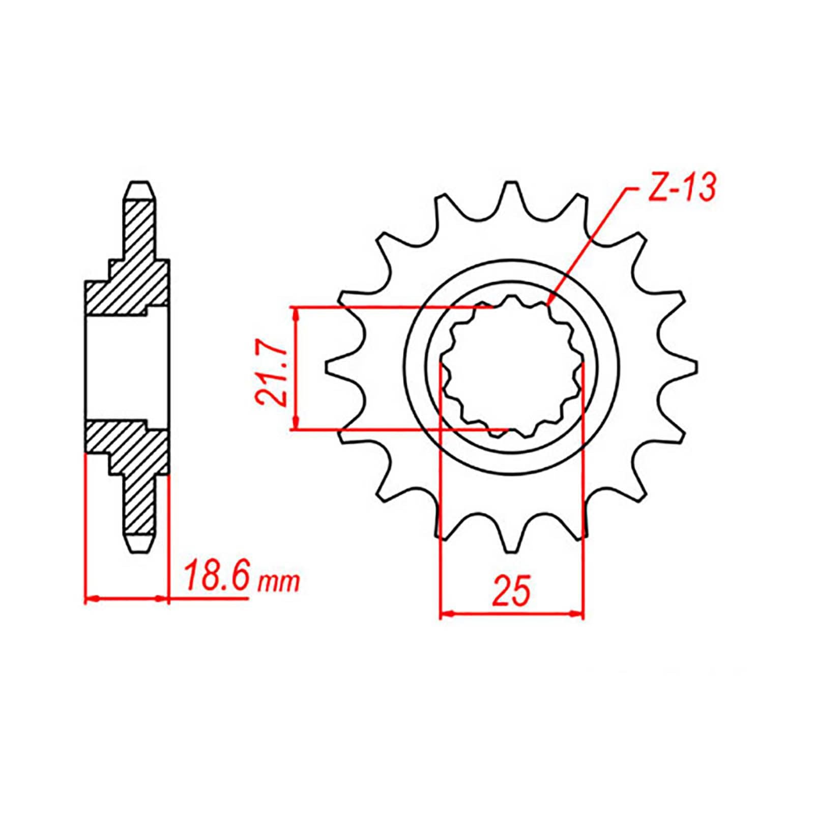 New MTX 1538 Steel Sprocket - Front #520 (15T) #SPF211915