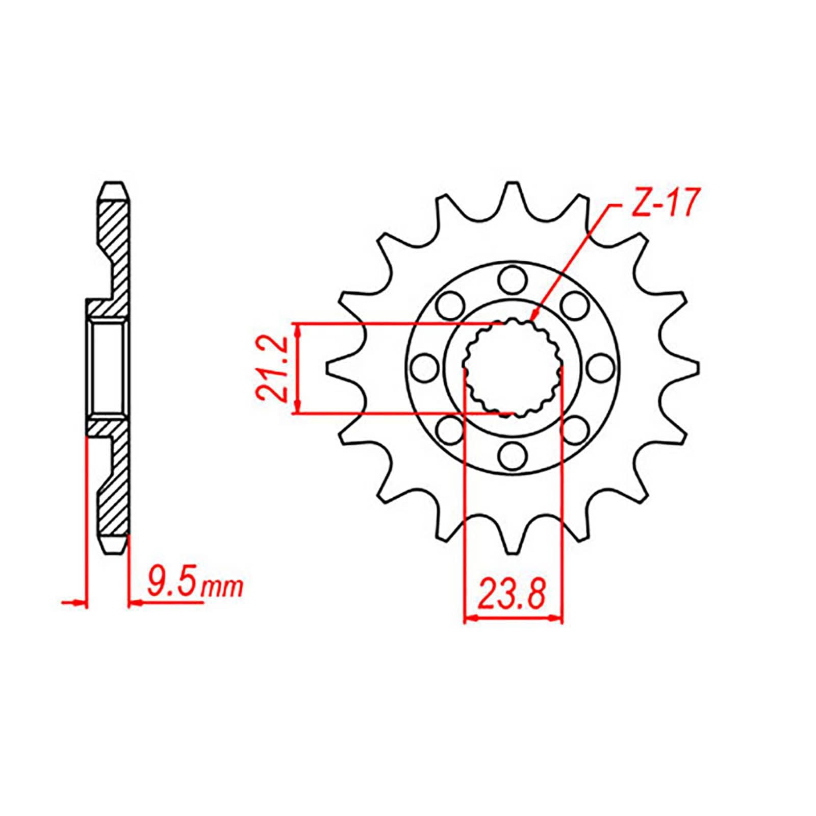 New MTX 1441 Steel Sprocket - Front #520 (13T) #SPF213313