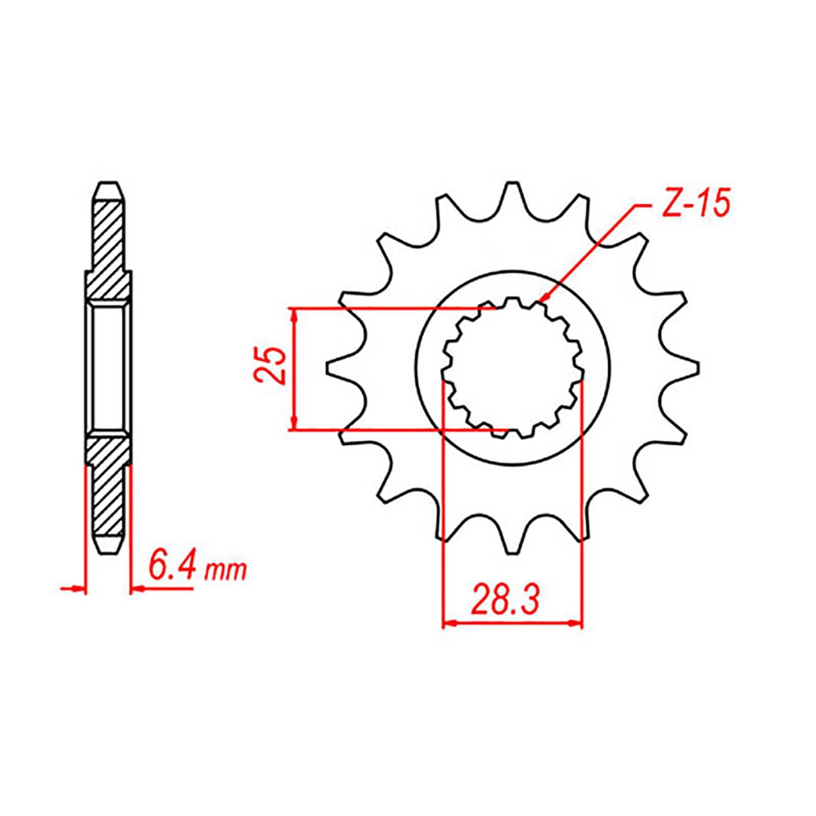 New MTX 1592 Steel Sprocket - Front #520 (14T) #SPF216814