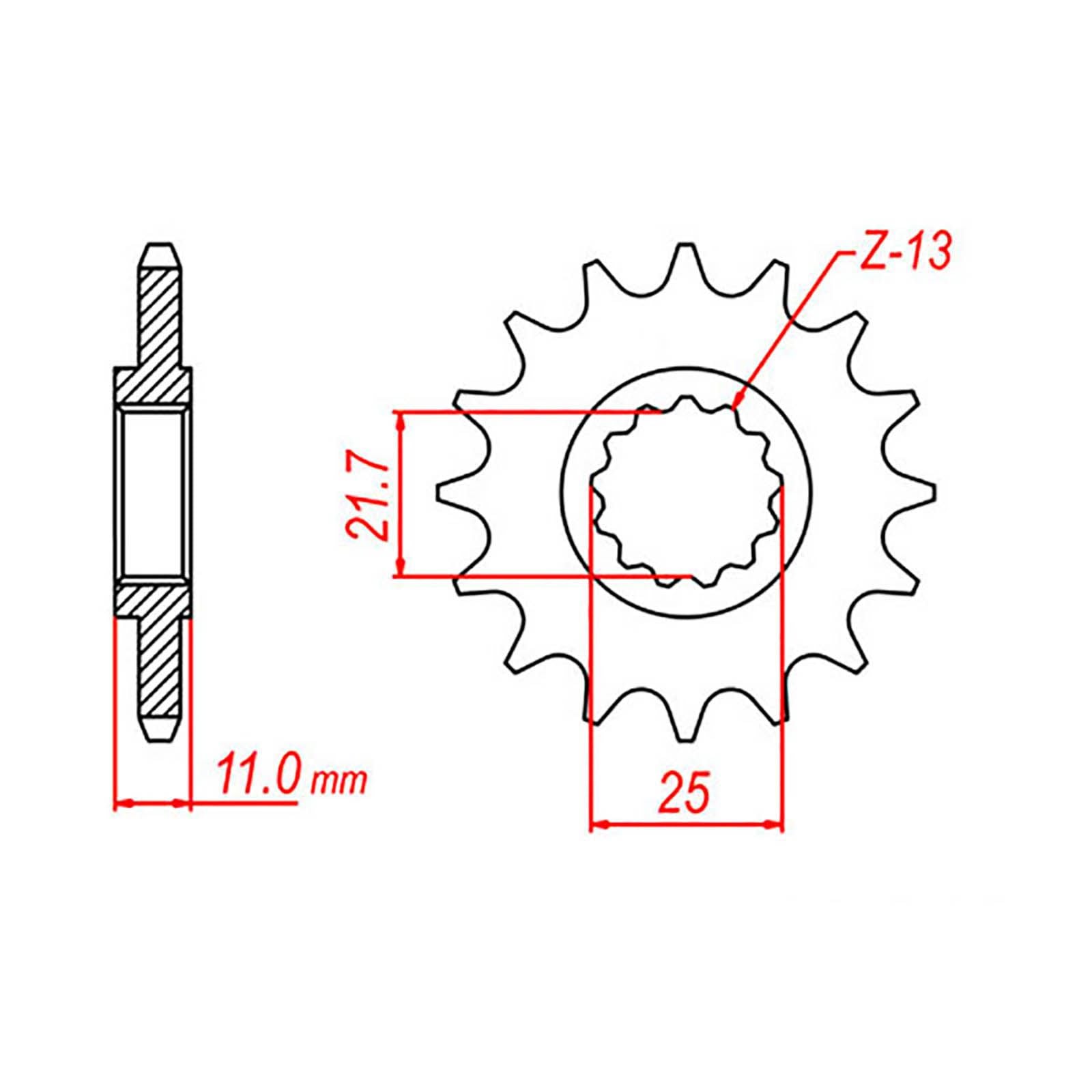 New MTX 1595 Steel Sprocket - Front #520 (16T) #SPF217216