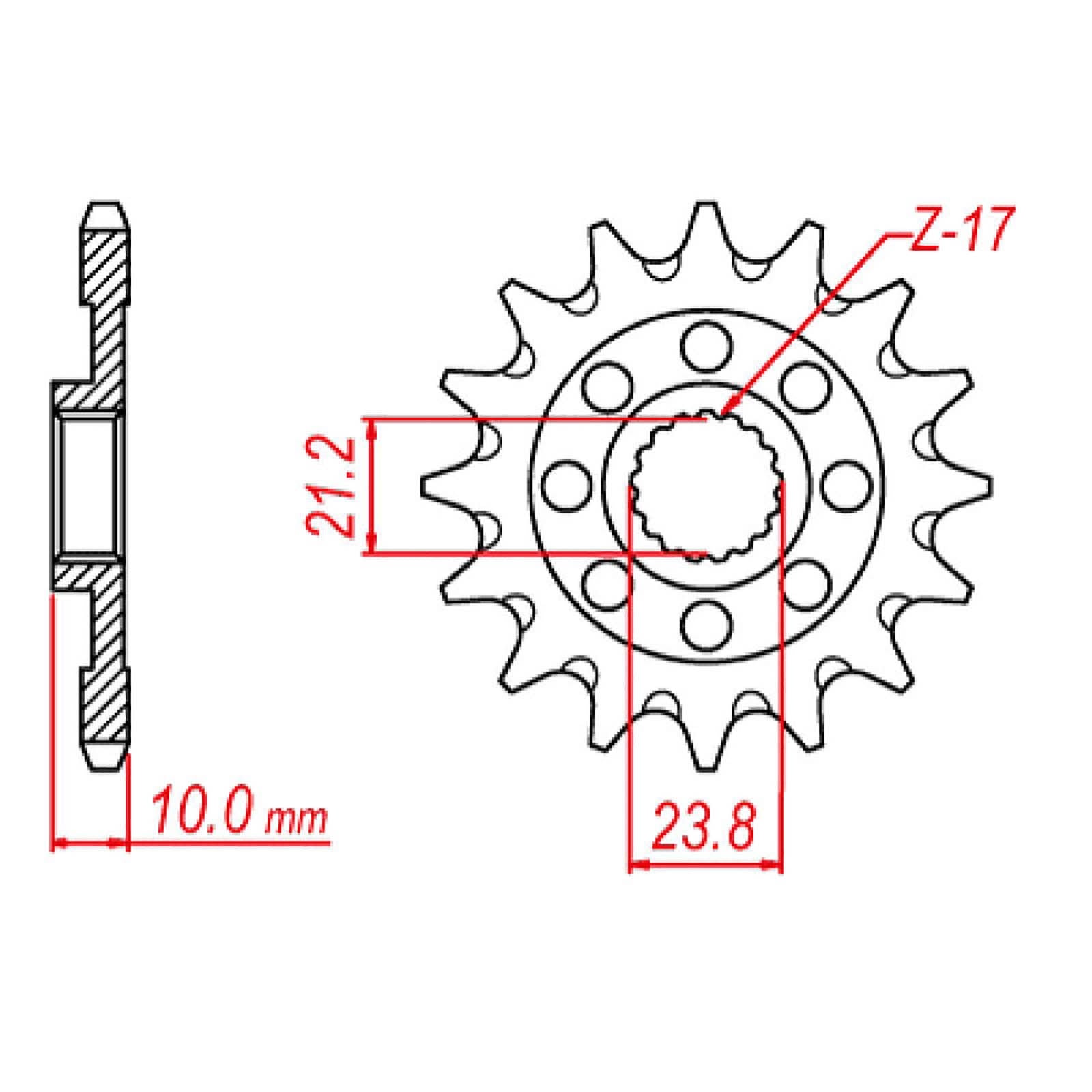 New MTX 1443 Steel Sprocket - Front #520 (13T) #SPF226013