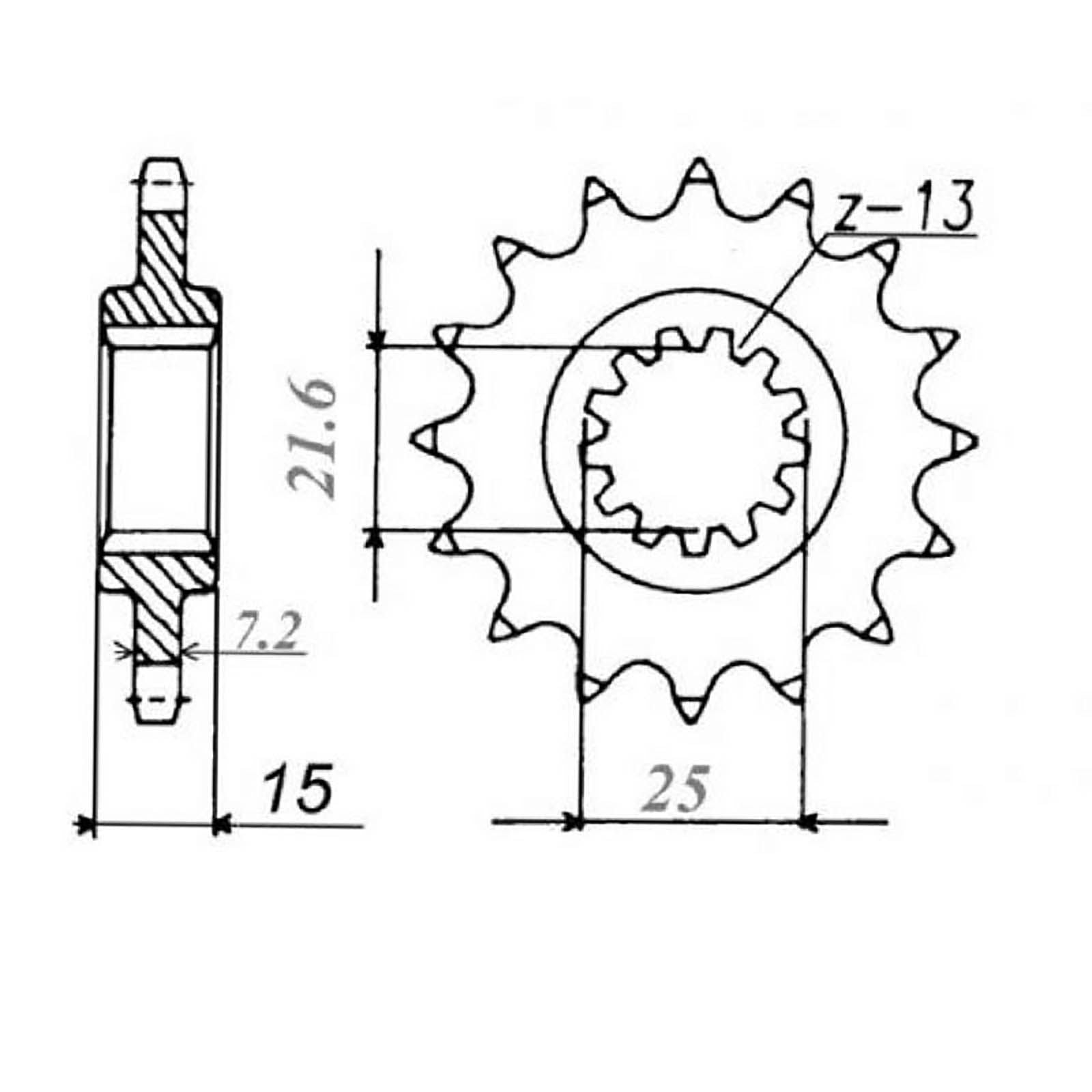 New MTX 1515 Steel Sprocket - Front #525 (15T) #SPF22815