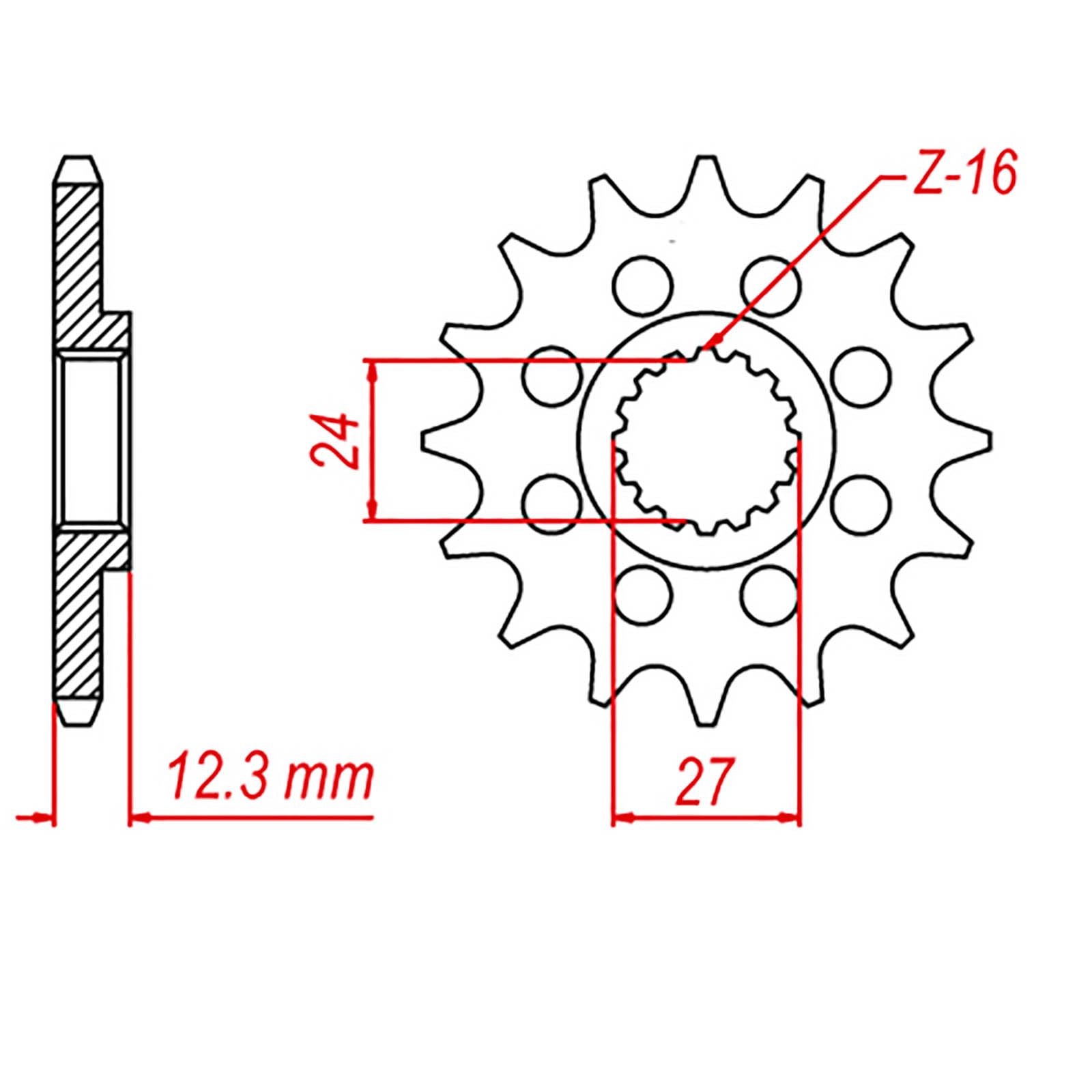 New MTX 444 Steel Sprocket - Front #525 (17T) #SPF230917