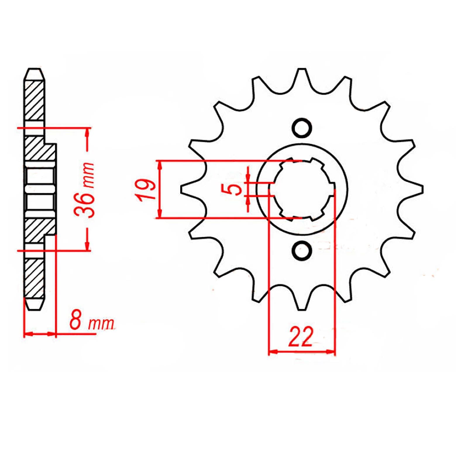 New MTX 1336 Steel Sprocket - Front #520 (14T) #SPF250214