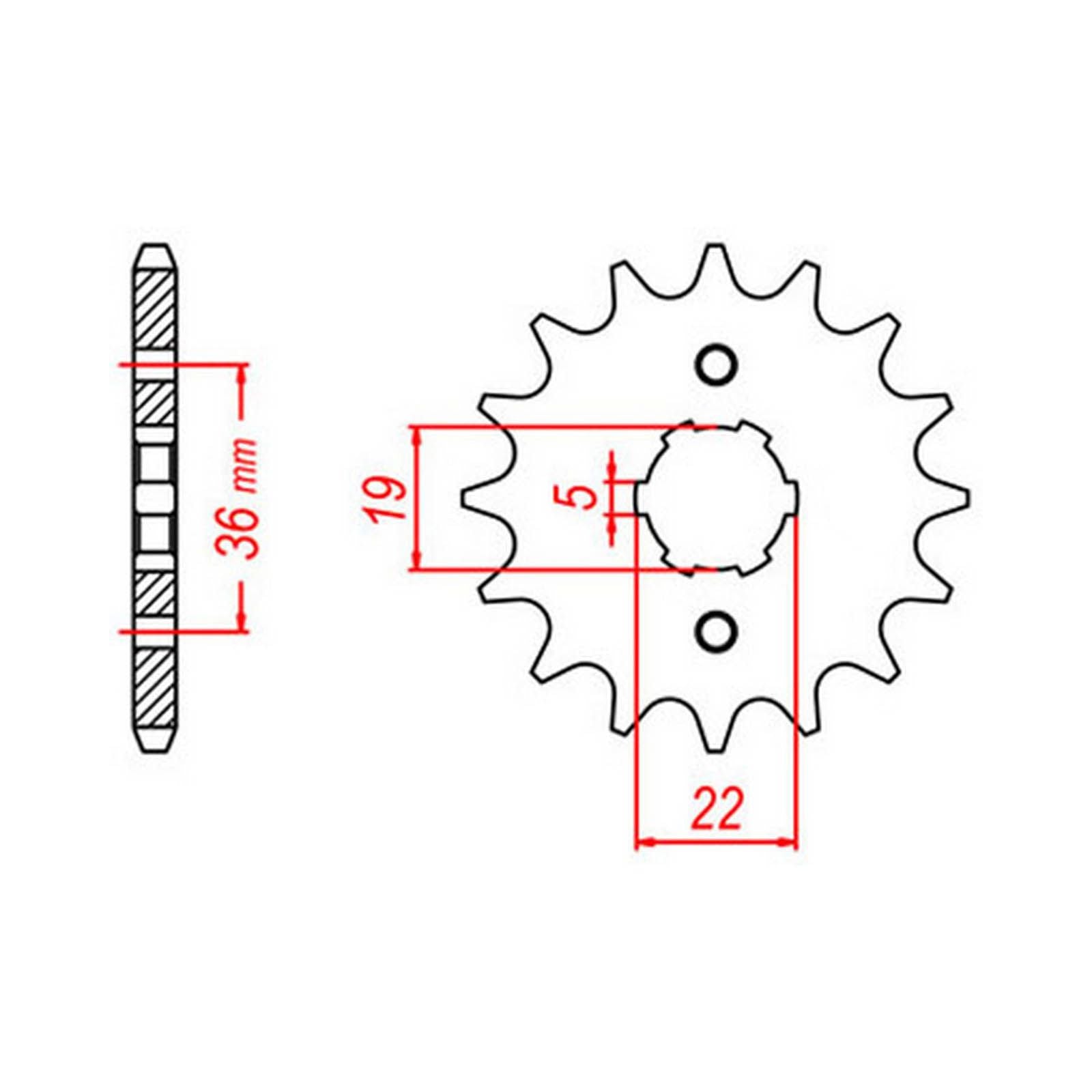 New MTX 1352 Steel Sprocket - Front #520 (13T) #SPF250513