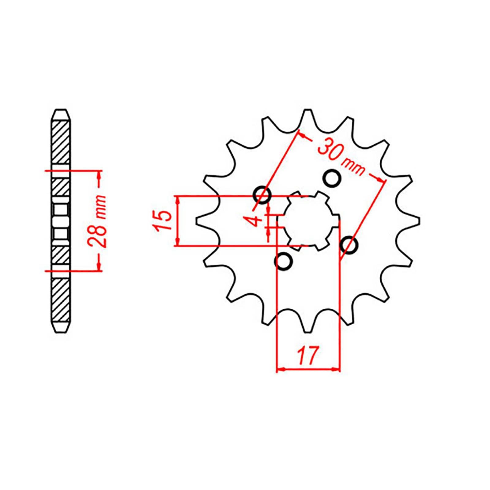 New MTX 253 Steel Sprocket - Front #420 (13T) #SPF25513