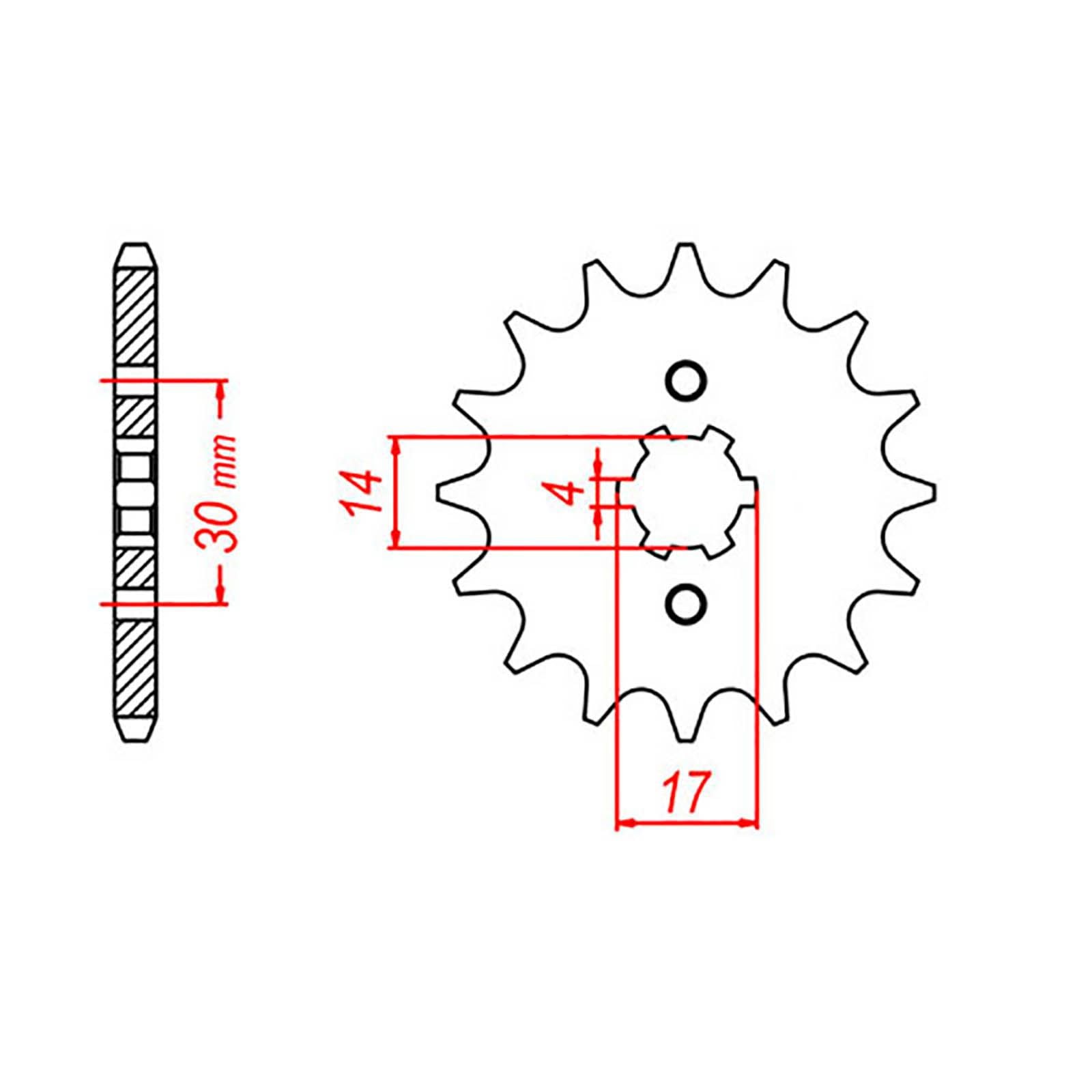 New MTX 249 Steel Sprocket - Front #420 (13T) #SPF27013