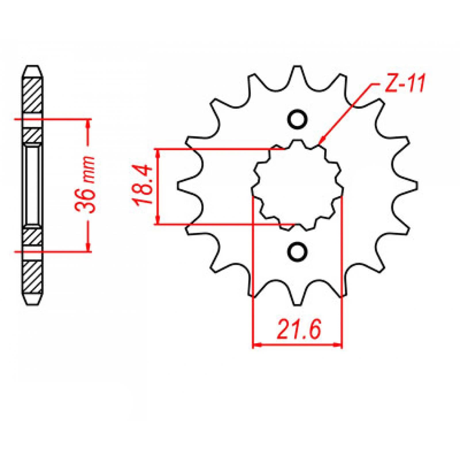 New MTX 280 Steel Sprocket - Front #520 (13T) #SPF28013