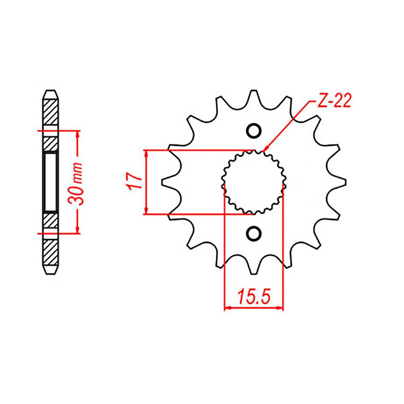 New MTX 1256 Steel Sprocket - Front #420 (13T) #SPF33213