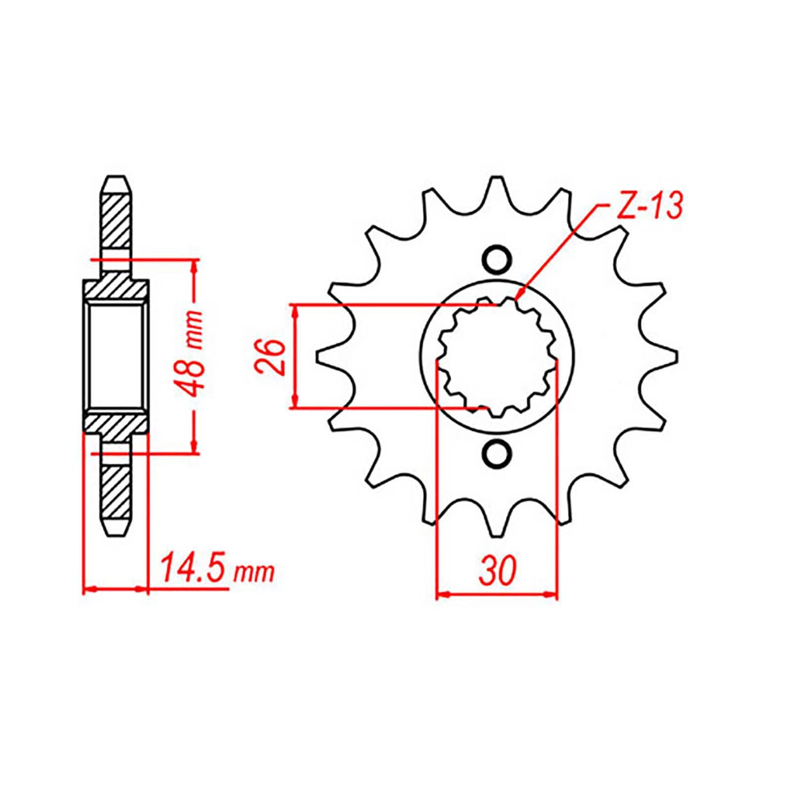 New MTX 339 Steel Sprocket - Front #530 (16T) #SPF33916