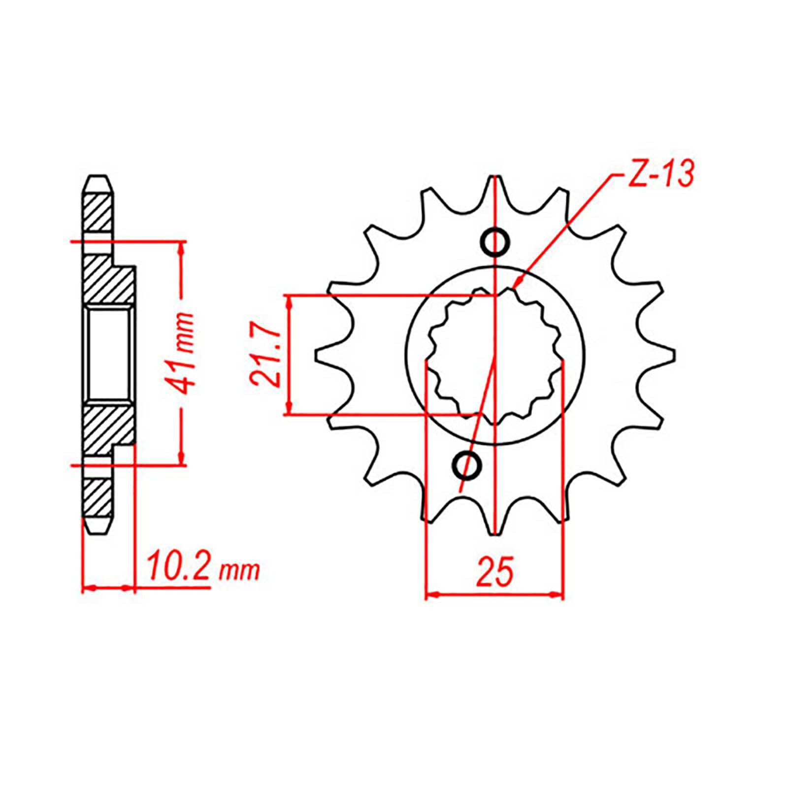 New MTX 308 Steel Sprocket - Front #520 (13T) #SPF34513