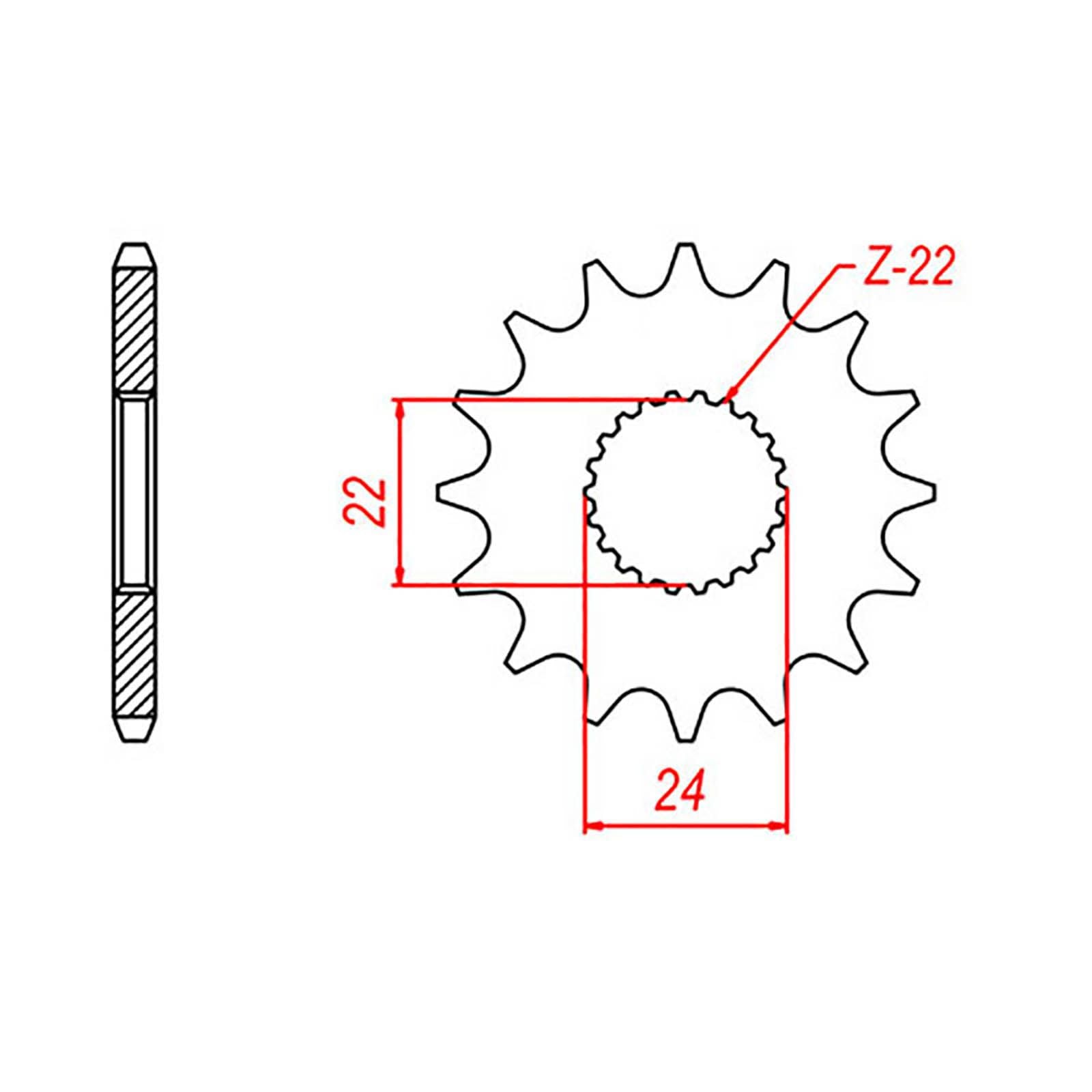 New MTX 394 Steel Sprocket - Front #520 (16T) #SPF40616