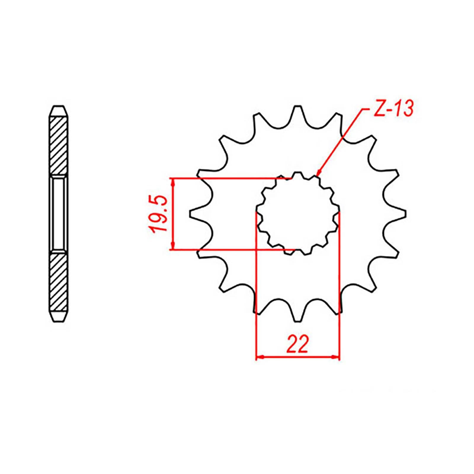 New MTX 1439 Steel Sprocket - Front #520 (11T) #SPF410311