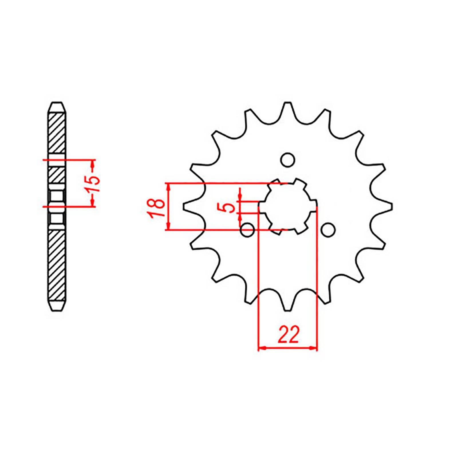 New MTX 1445 Steel Sprocket - Front #520 (12T) #SPF42312