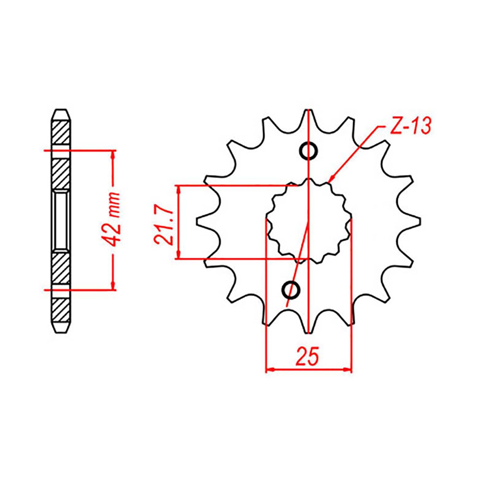 New MTX 436/565 Steel Sprocket - Front #520 (17T) #SPF43617