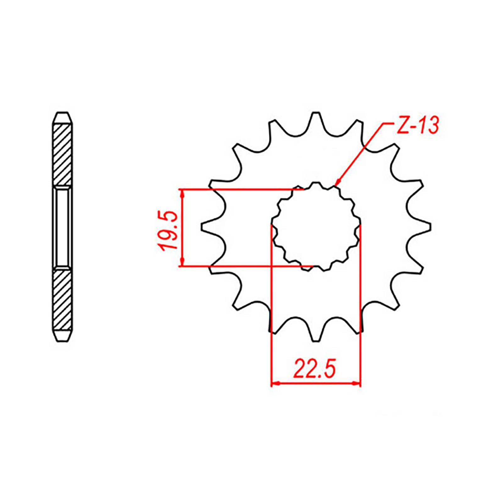 New MTX 435 Steel Sprocket - Front #530 (15T) #SPF43915