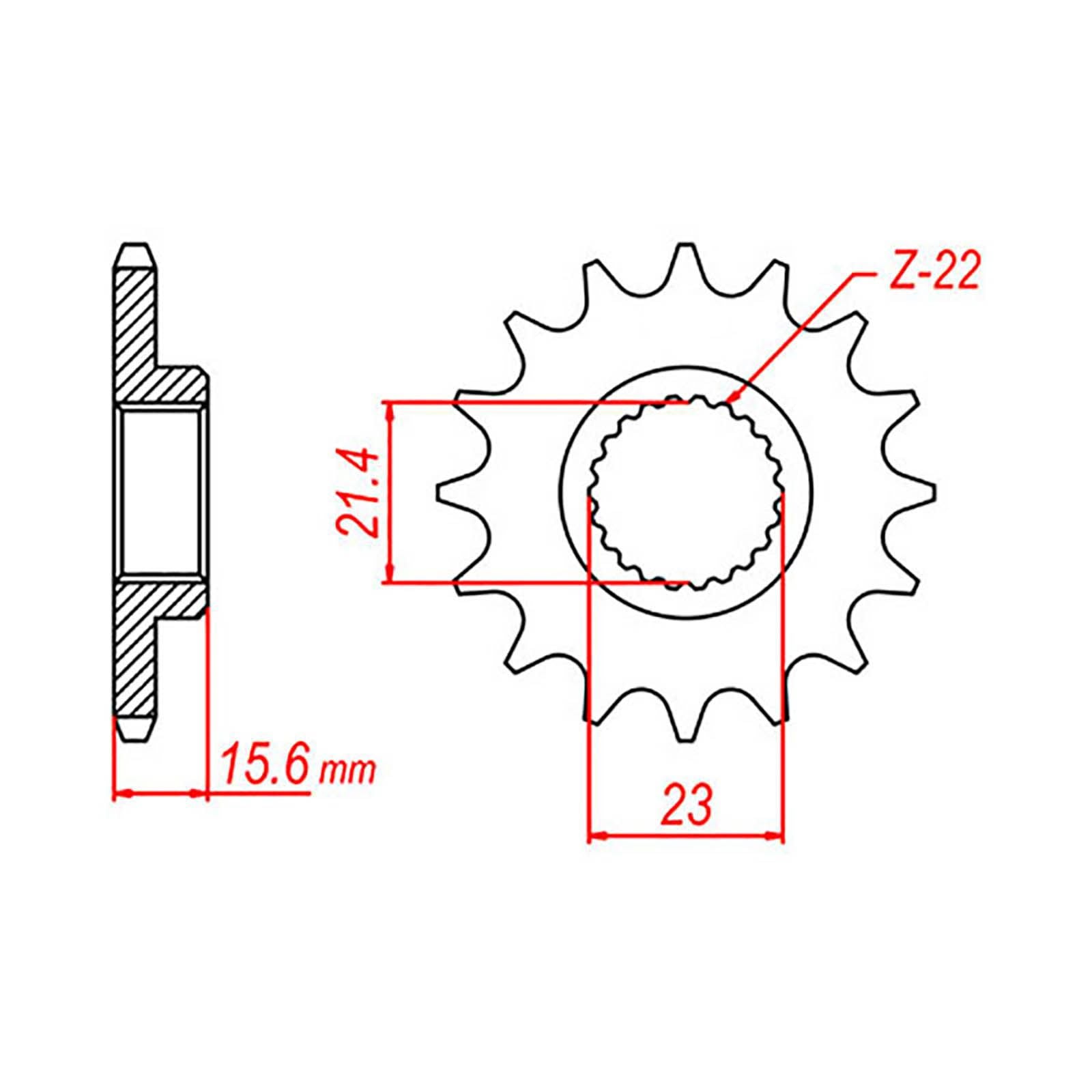 New MTX 577 Steel Sprocket - Front #520 (14T) #SPF44114