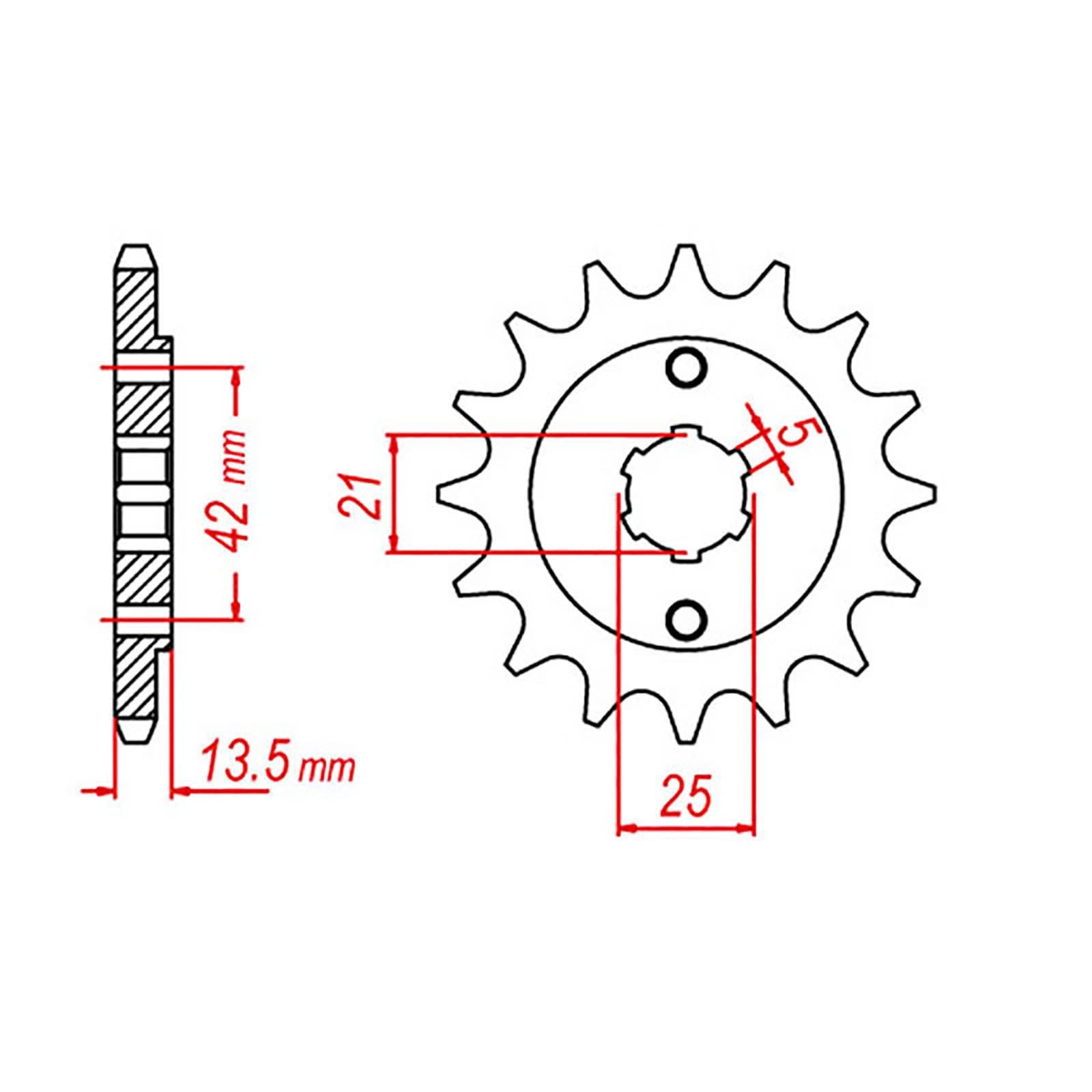 New MTX 725 Steel Sprocket - Front #530 (15T) #SPF49415