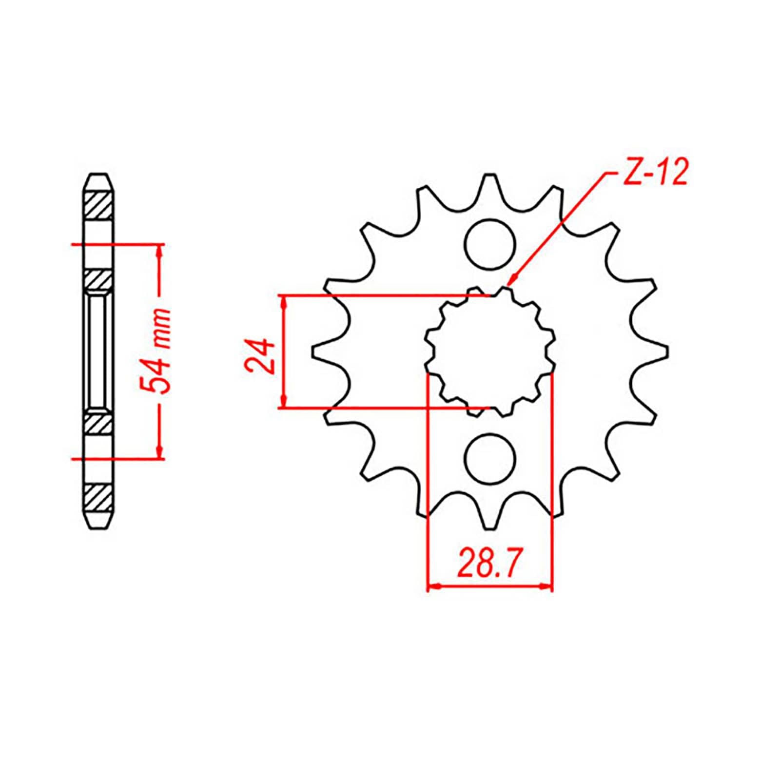 New MTX 517 Steel Sprocket - Front #530 (16T) #SPF52616