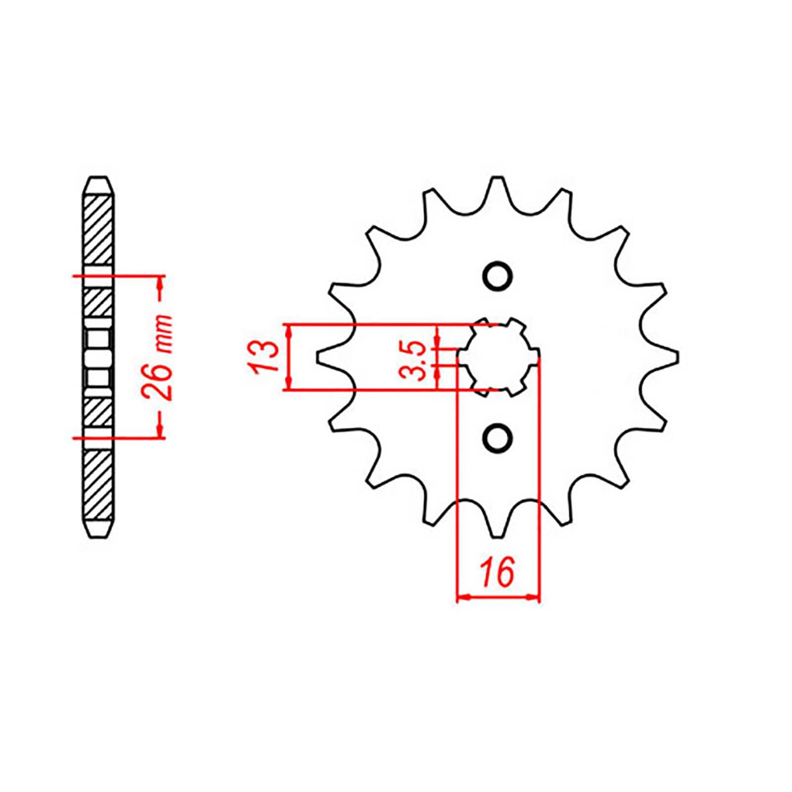 New MTX 563 Steel Sprocket - Front #420 (10T) #SPF56310