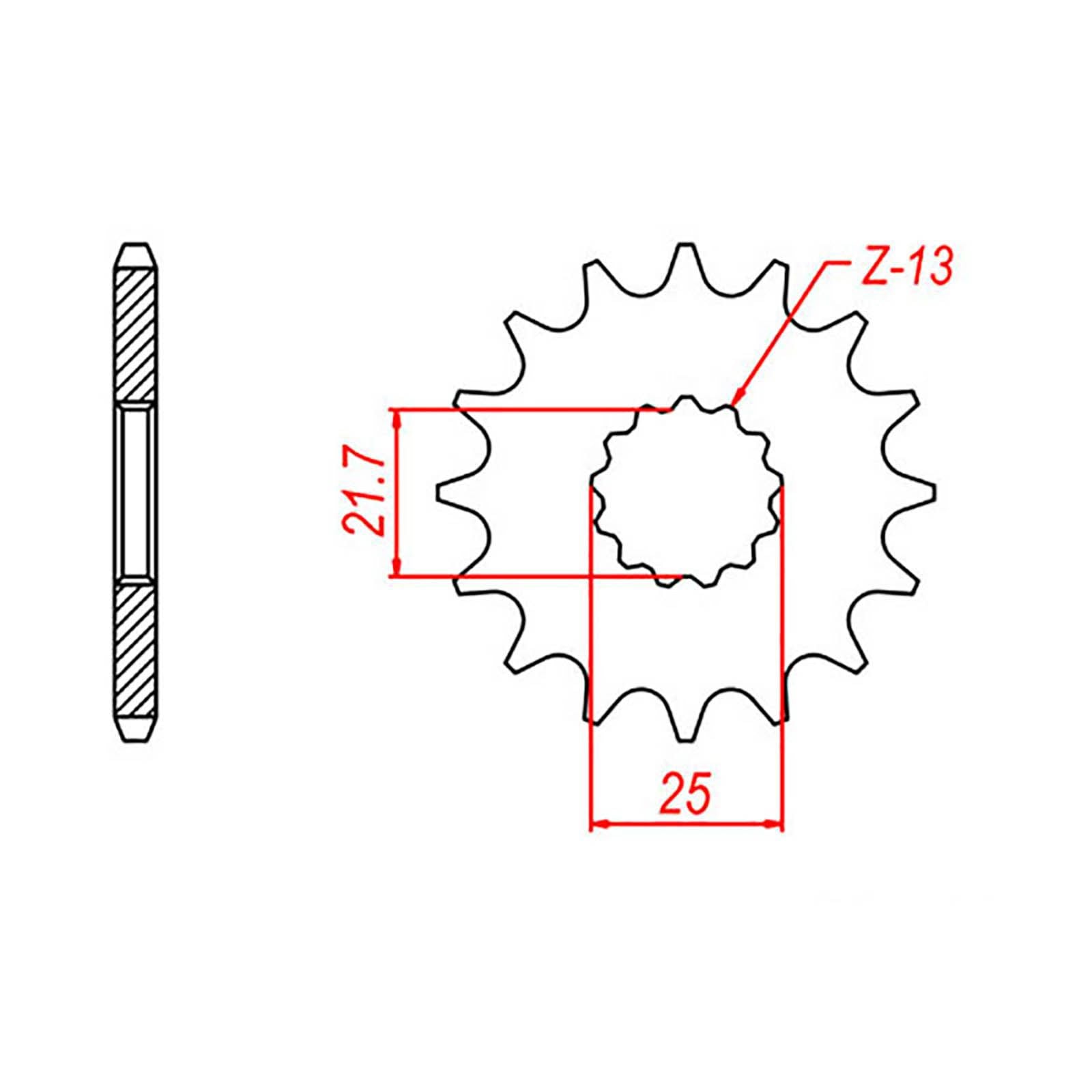 New MTX 520 Steel Sprocket - Front #525 (15T) #SPF56415