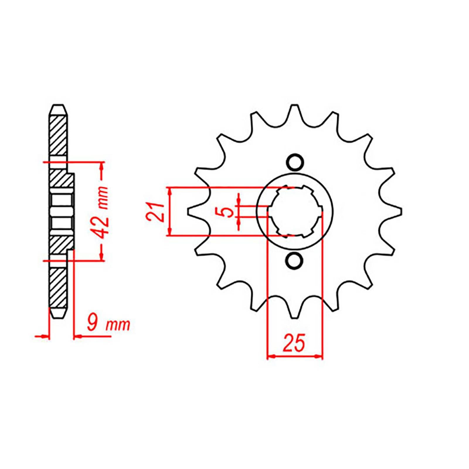 New MTX 576 Steel Sprocket - Front #428 (19T) #SPF57619