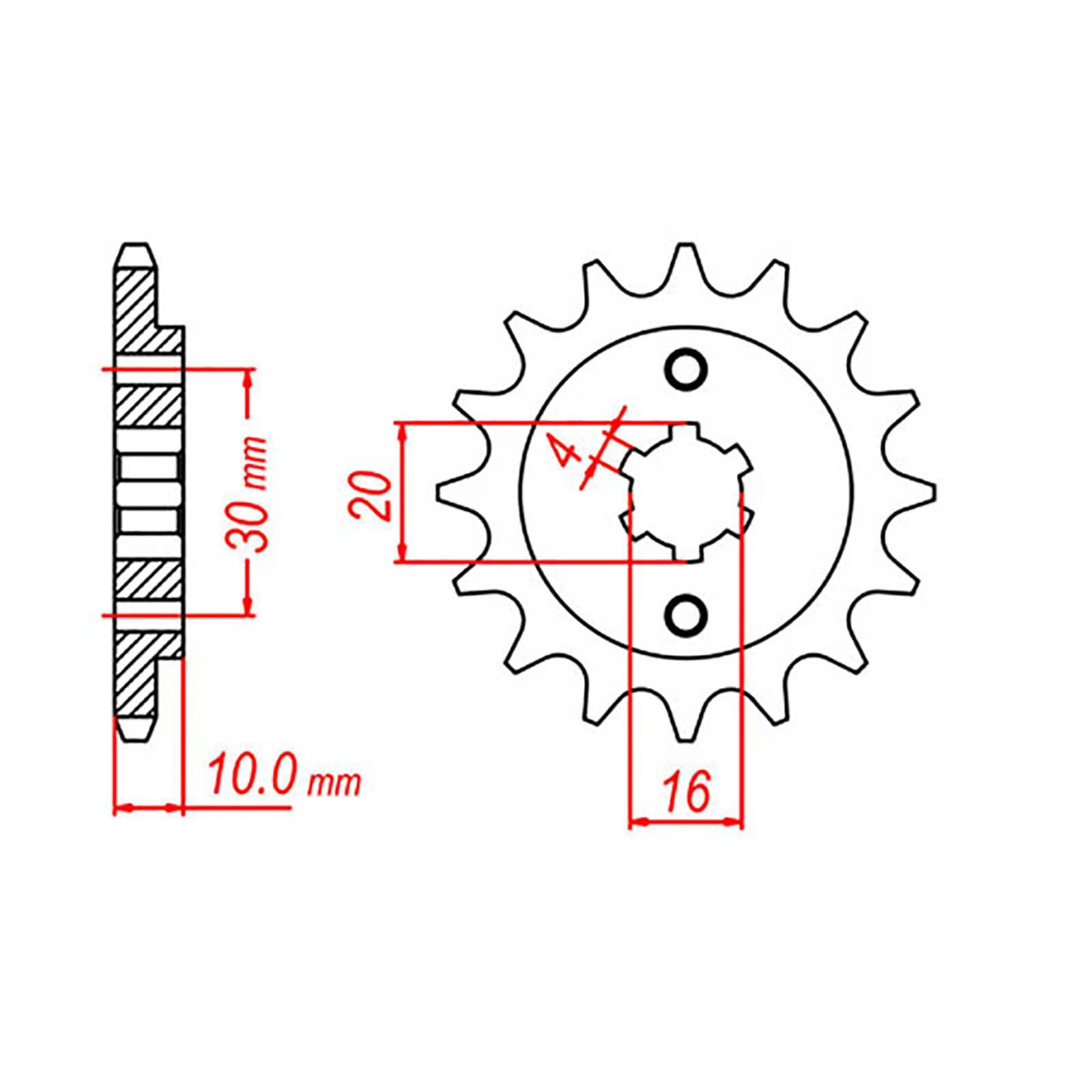 New MTX 711 Steel Sprocket - Front #520 (14T) #SPF72014