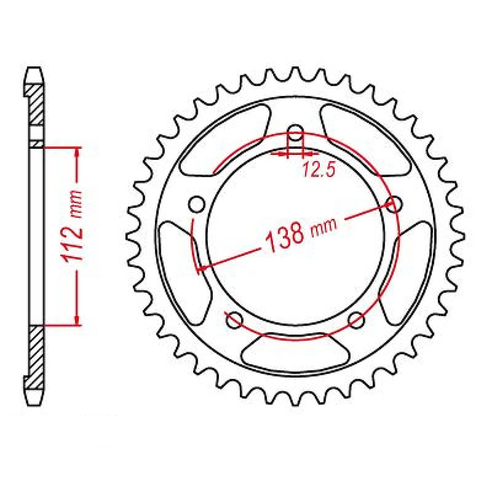 New MTX 1316 Steel Sprocket - Rear #520 (41T) #SPR131641