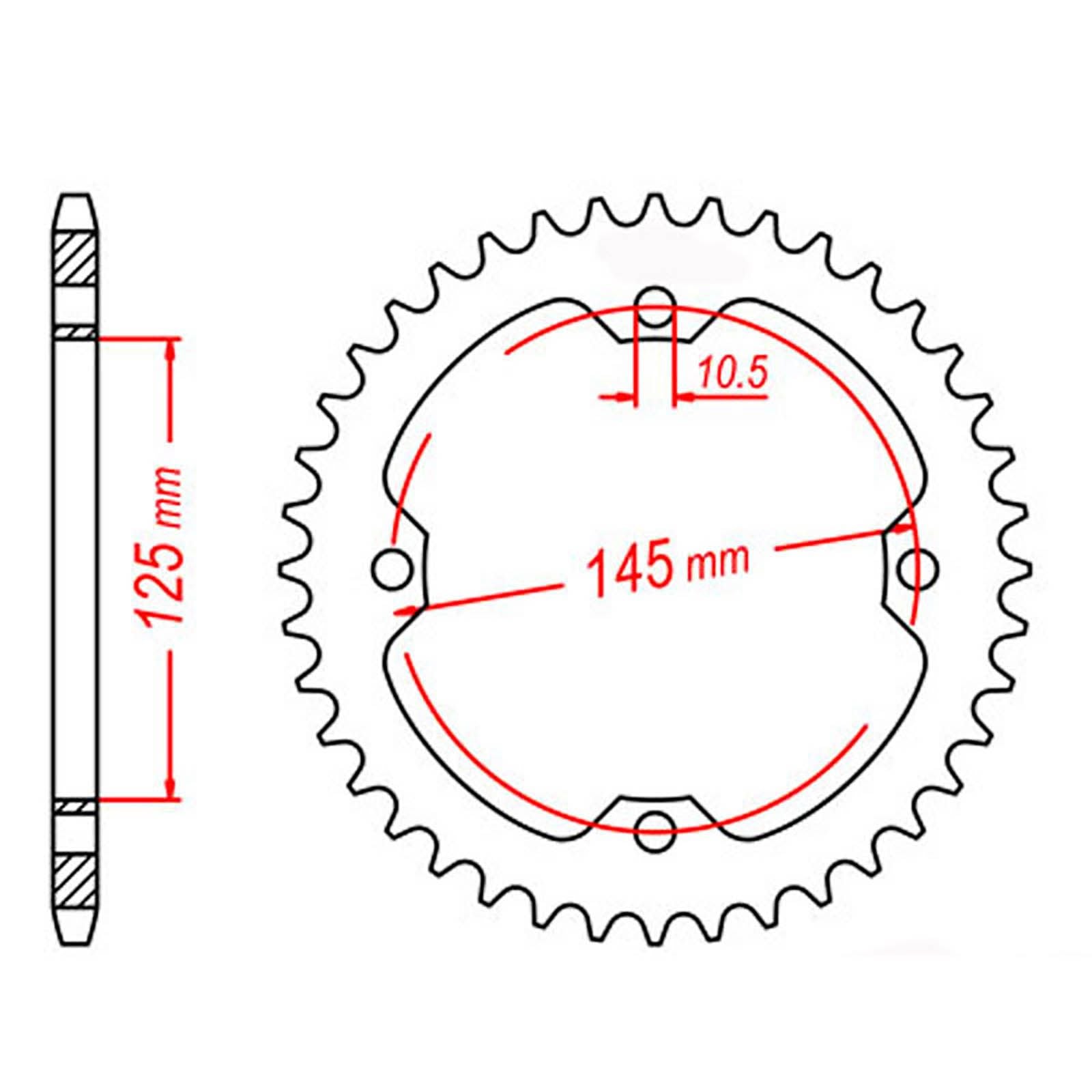 New MTX 1857 Steel Sprocket - Rear #520 (38T) #SPR185738