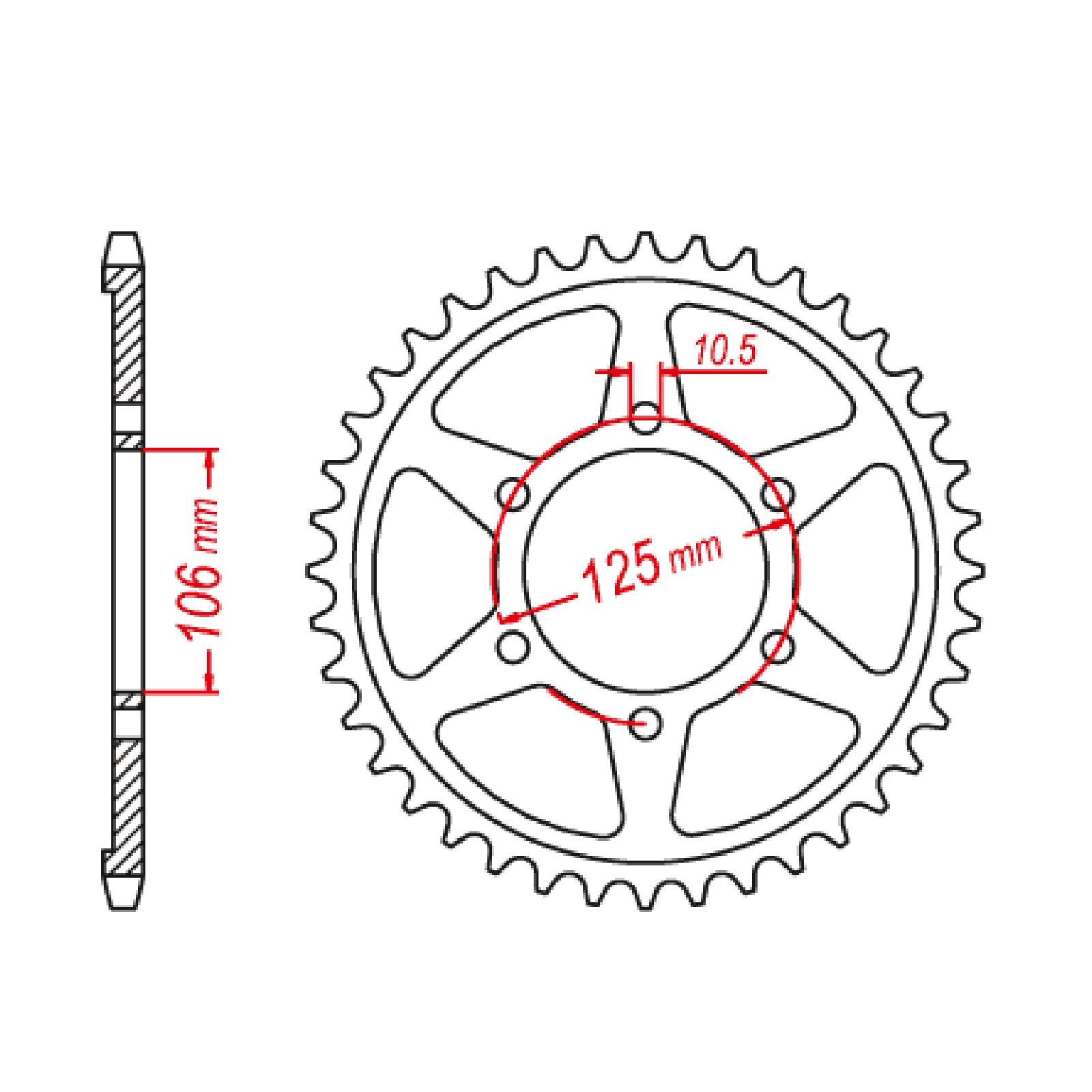 New MTX 2020 Steel Sprocket - Rear #520 (41T) #SPR202041