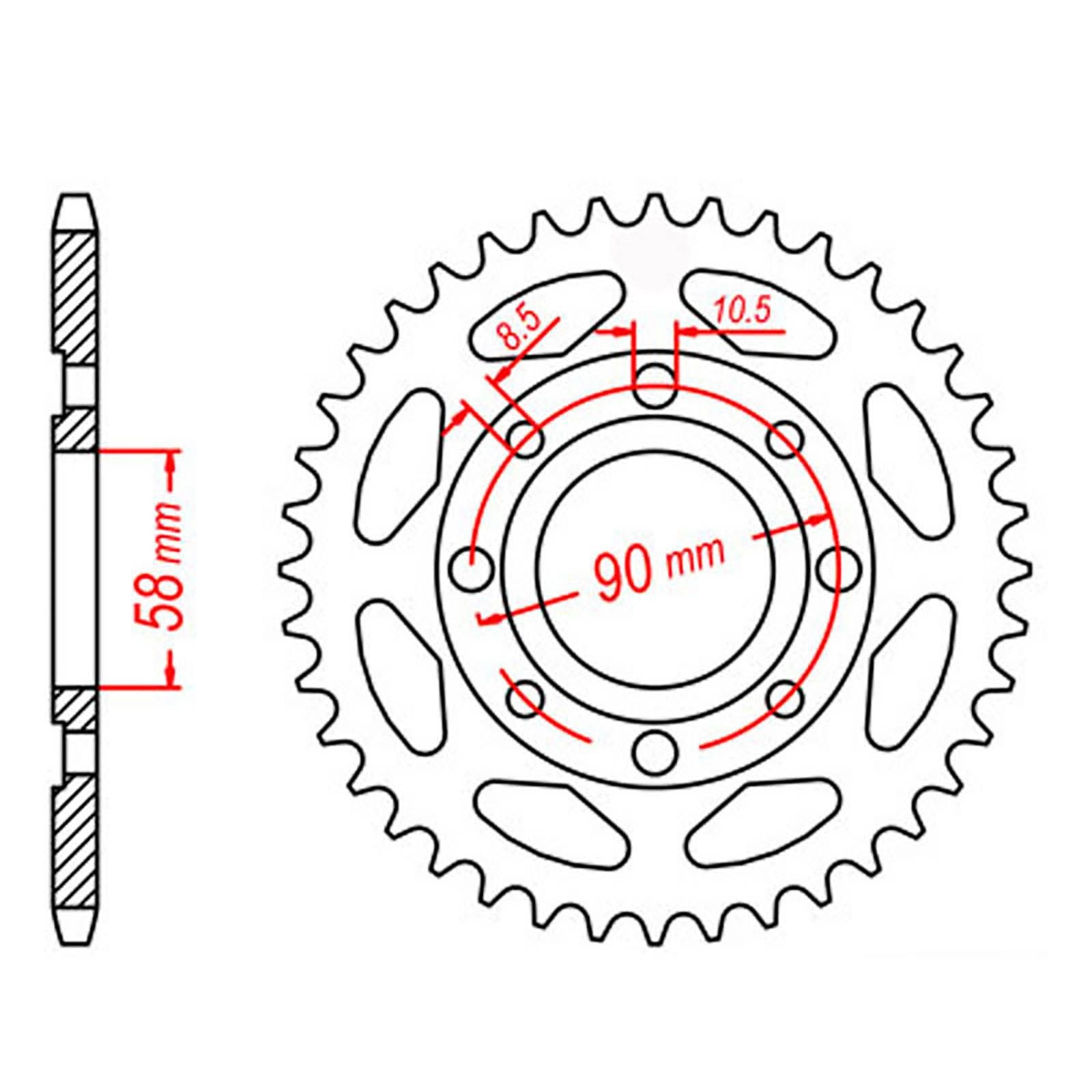 New MTX 269 Steel Sprocket - Rear #428 (36T) #SPR26936