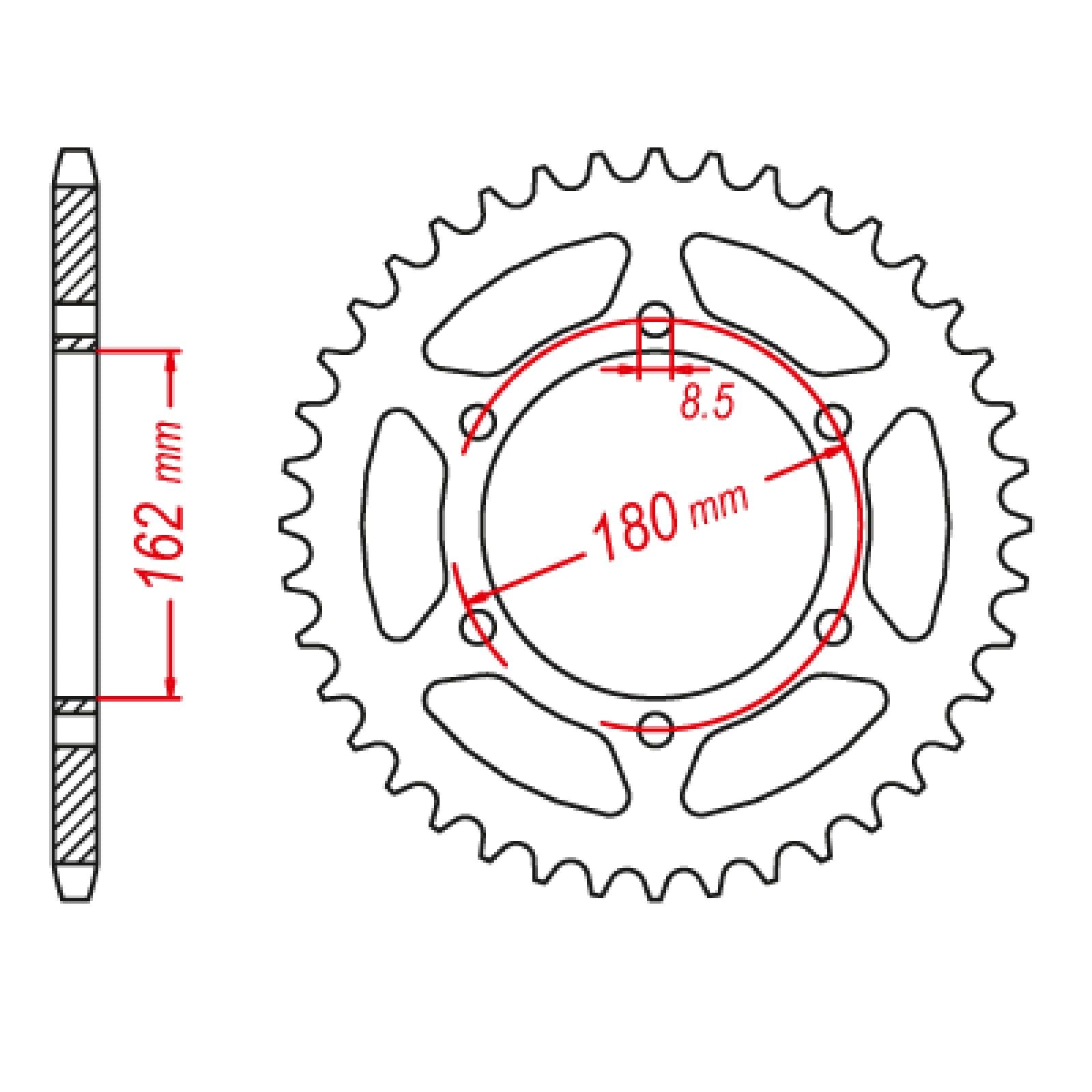 New MTX 1786 Steel Sprocket - Rear #520 (46T) #SPR40646