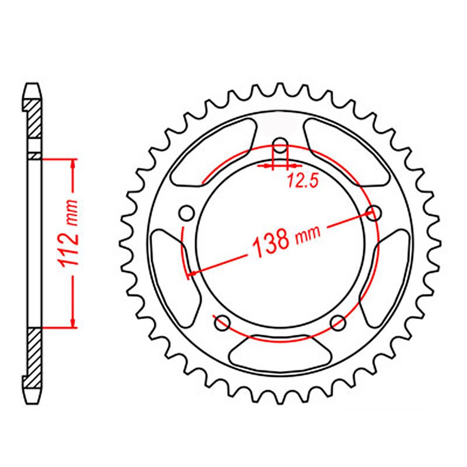 New MTX 302 Steel Sprocket - Rear #530 (41T) #SPR40841