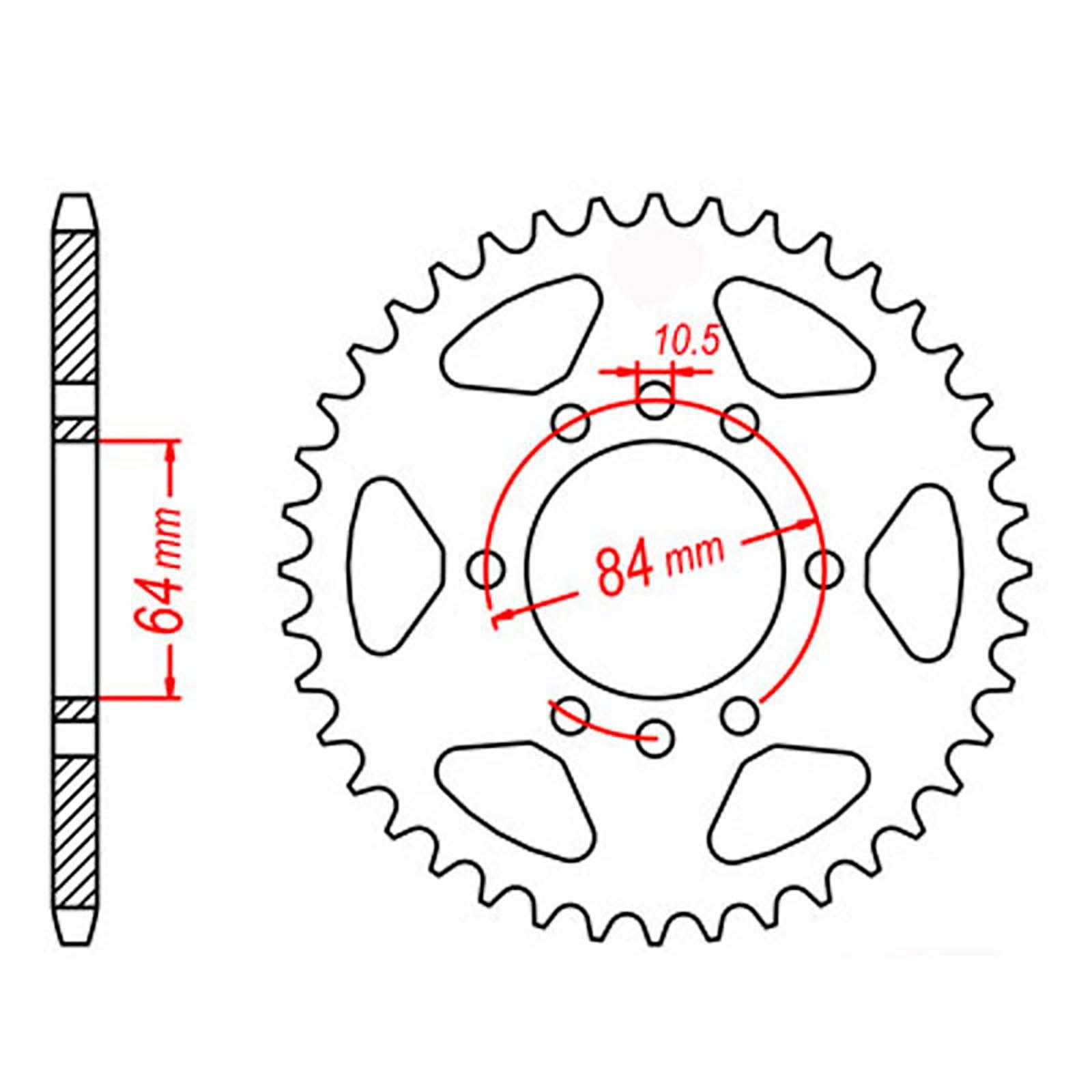 New MTX 1826 Steel Sprocket - Rear #520 (40T) #SPR430240