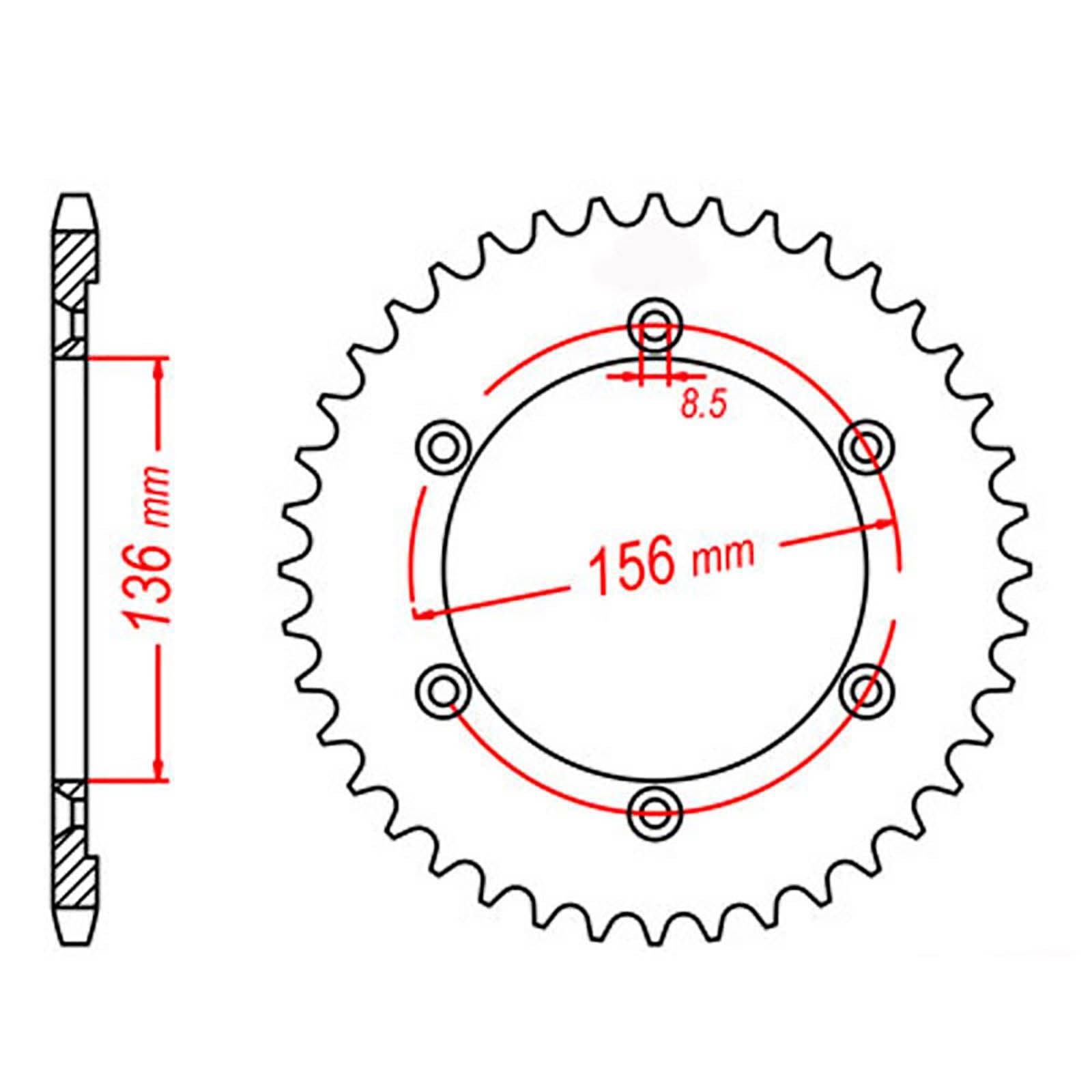 New MTX 1791 Steel Sprocket - Rear #525 (41T) #SPR436541