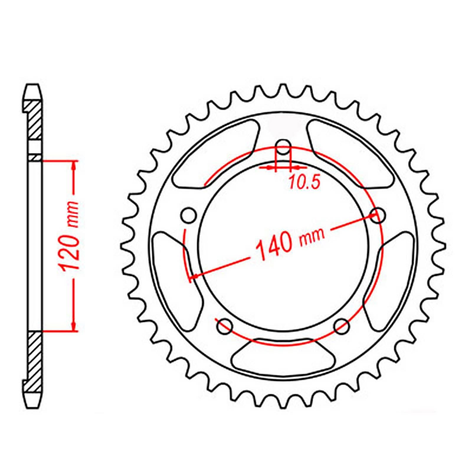 New MTX 1792 Steel Sprocket - Rear #525 (41T) #SPR439841