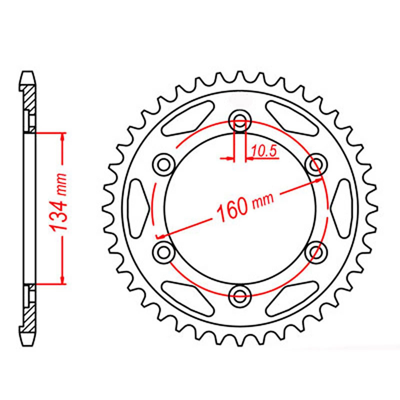 New MTX 1306 Steel Sprocket - Rear #530 (41T) #SPR439941