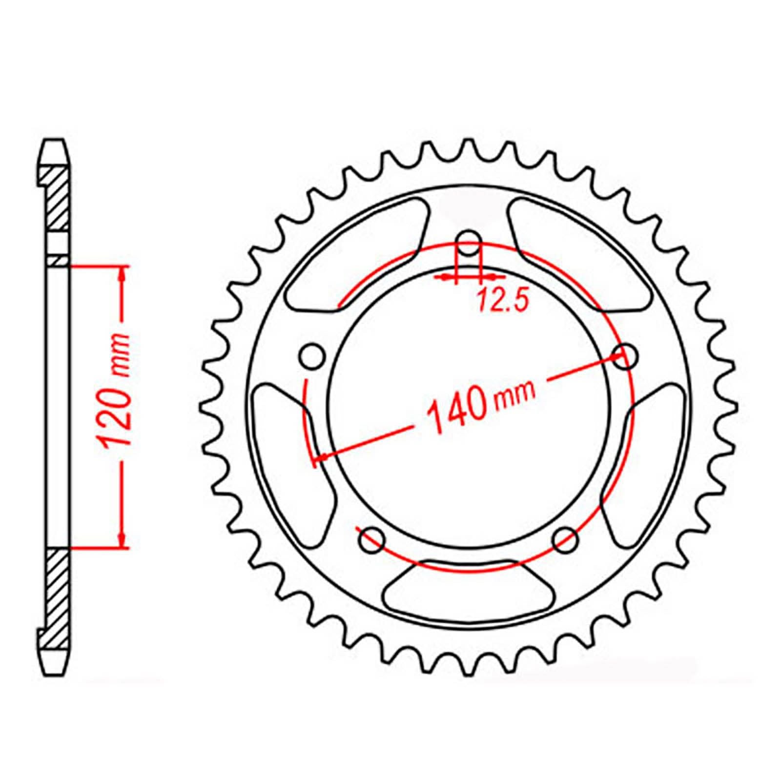 New MTX 1797 Steel Sprocket - Rear #530 (40T) #SPR445940