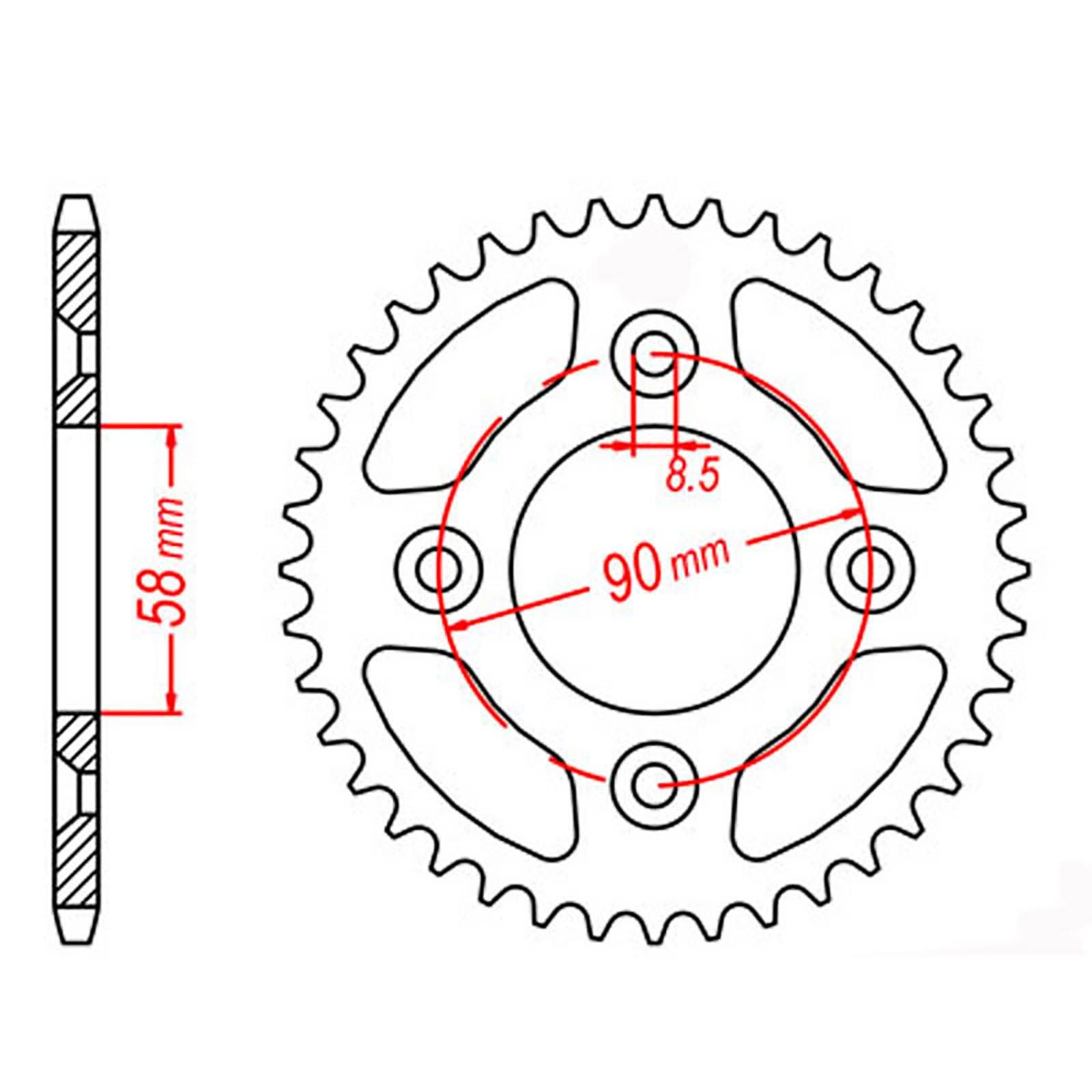 New MTX 1213 Steel Sprocket - Rear #420 (32T) #SPR446332