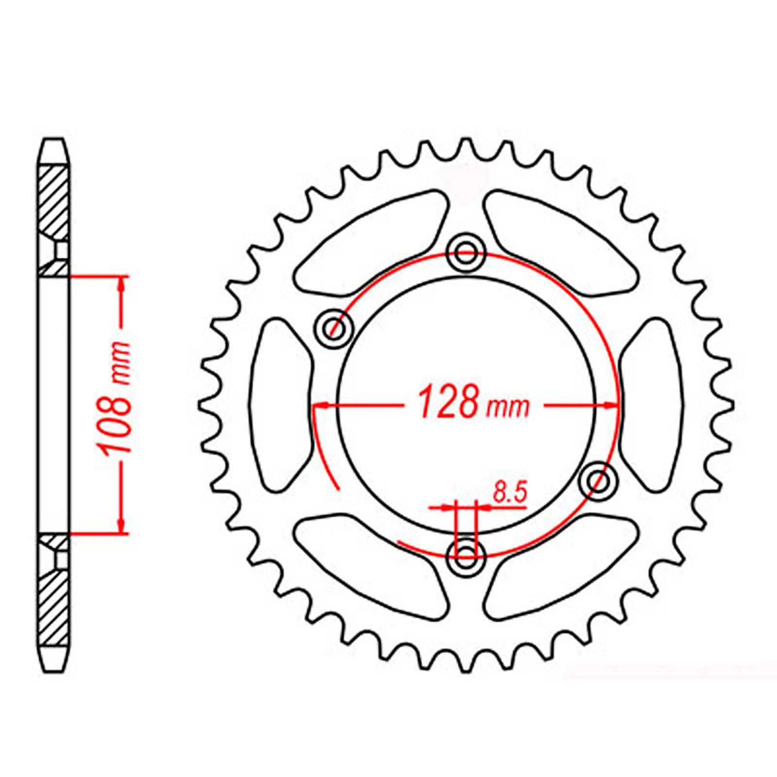 New MTX 797 Steel Sprocket - Rear #428 (48T) #SPR448848